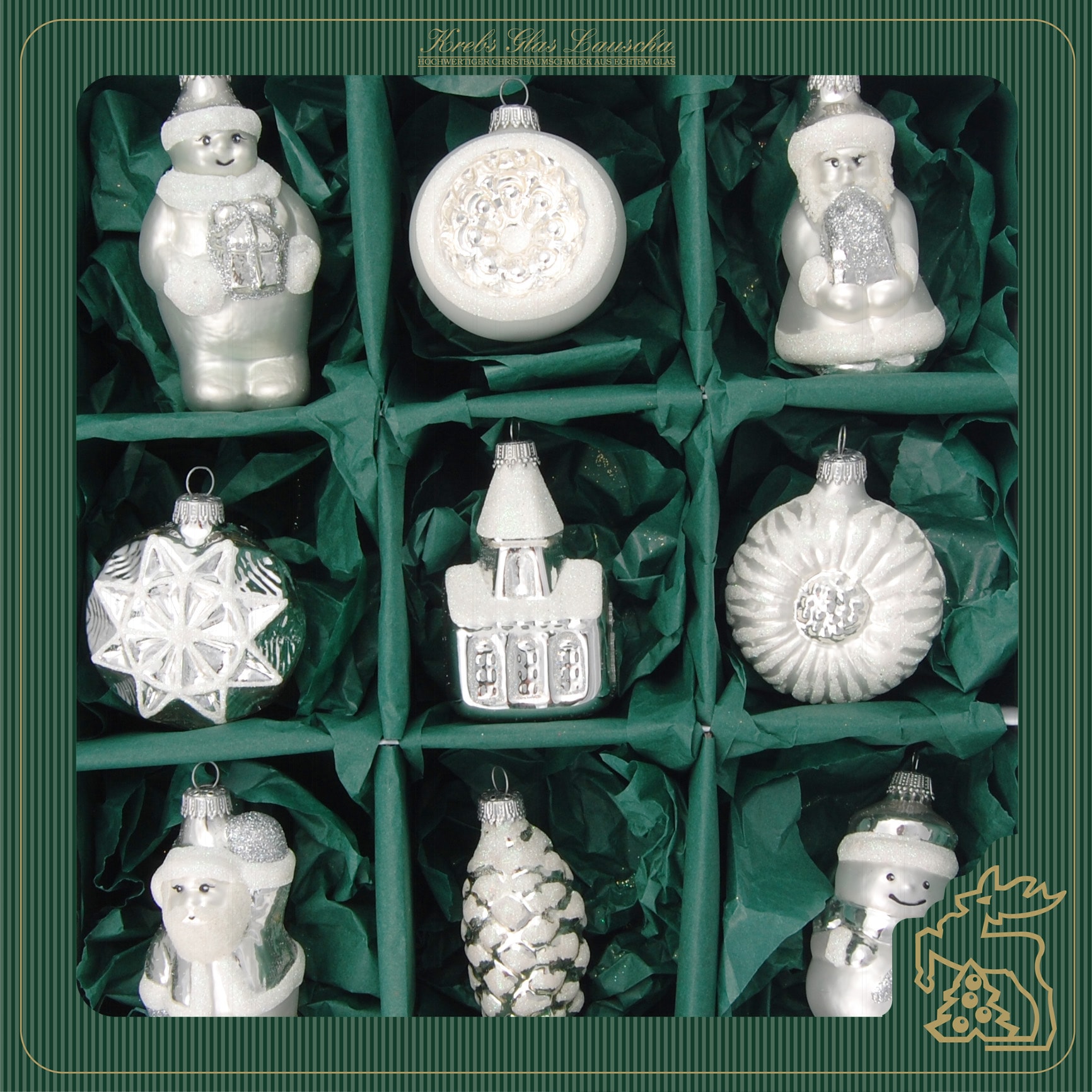 Krebs Glas Lauscha Christbaumschmuck »KGL03402« Formen- & Figuren-Set aus Glas
