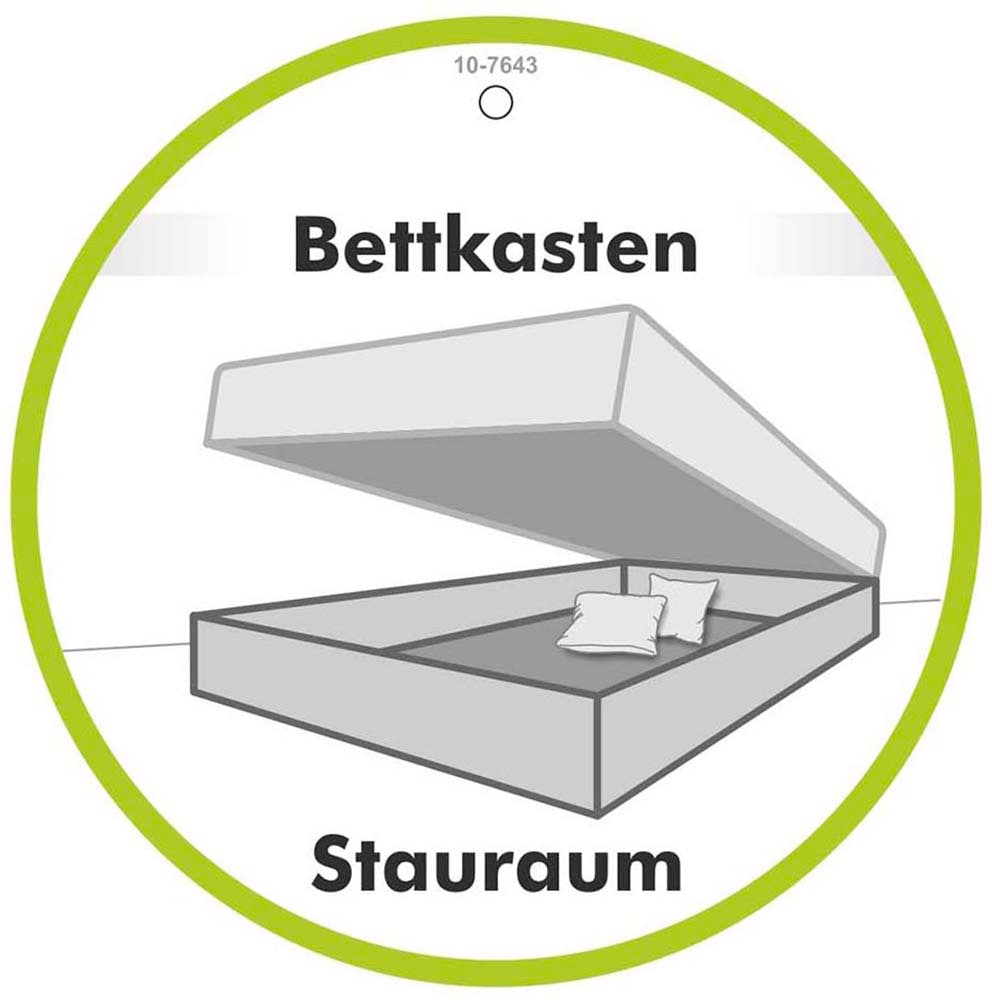 Jockenhöfer Gruppe Lit boxspring »Queen, inklusive Strauraum/Bettkasten« matelas TTFK 7 zones, surmatelas KS, différents degrés de fermeté au choix