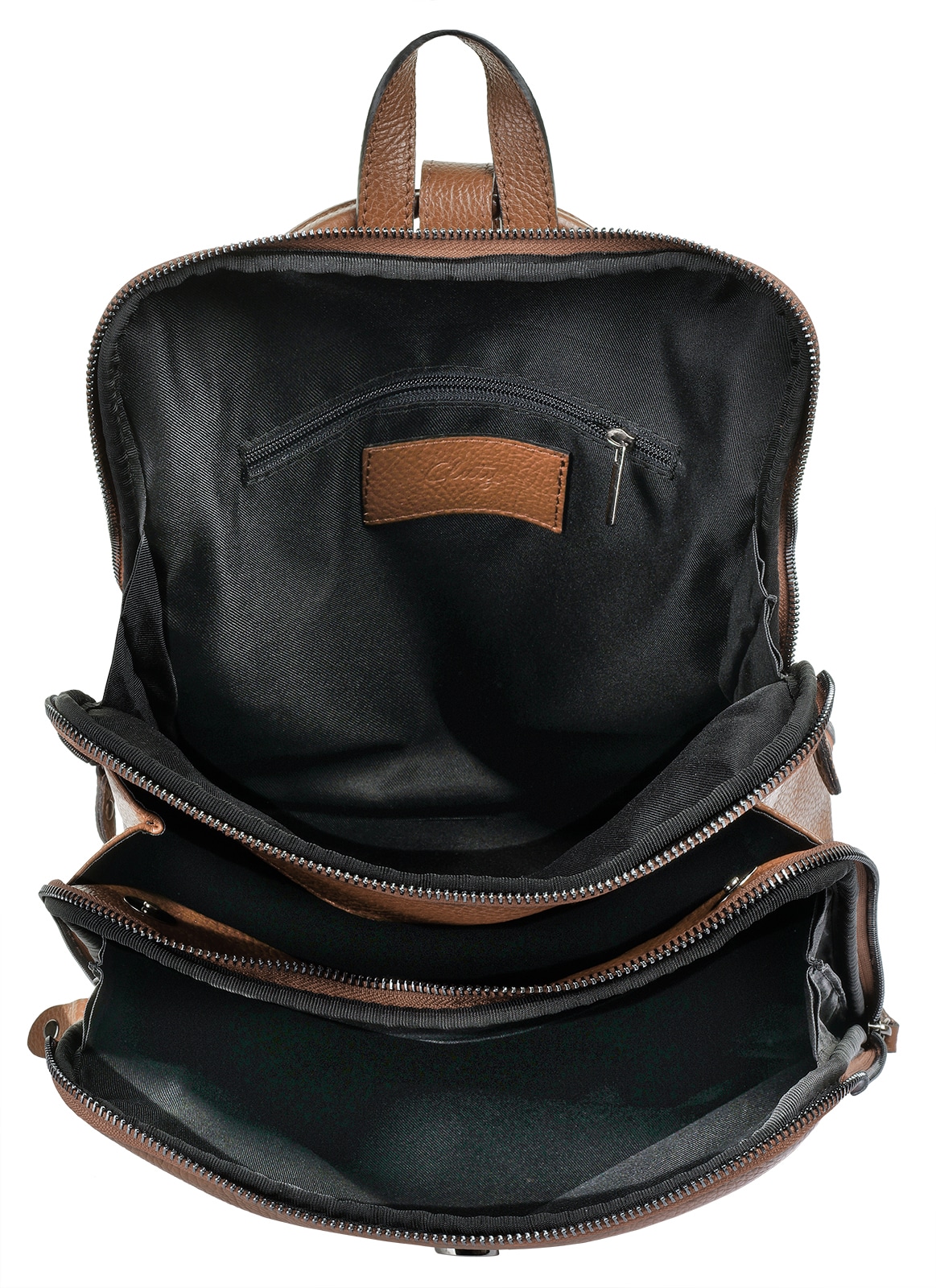 Cluty Cityrucksack echt Leder, Made in Italy