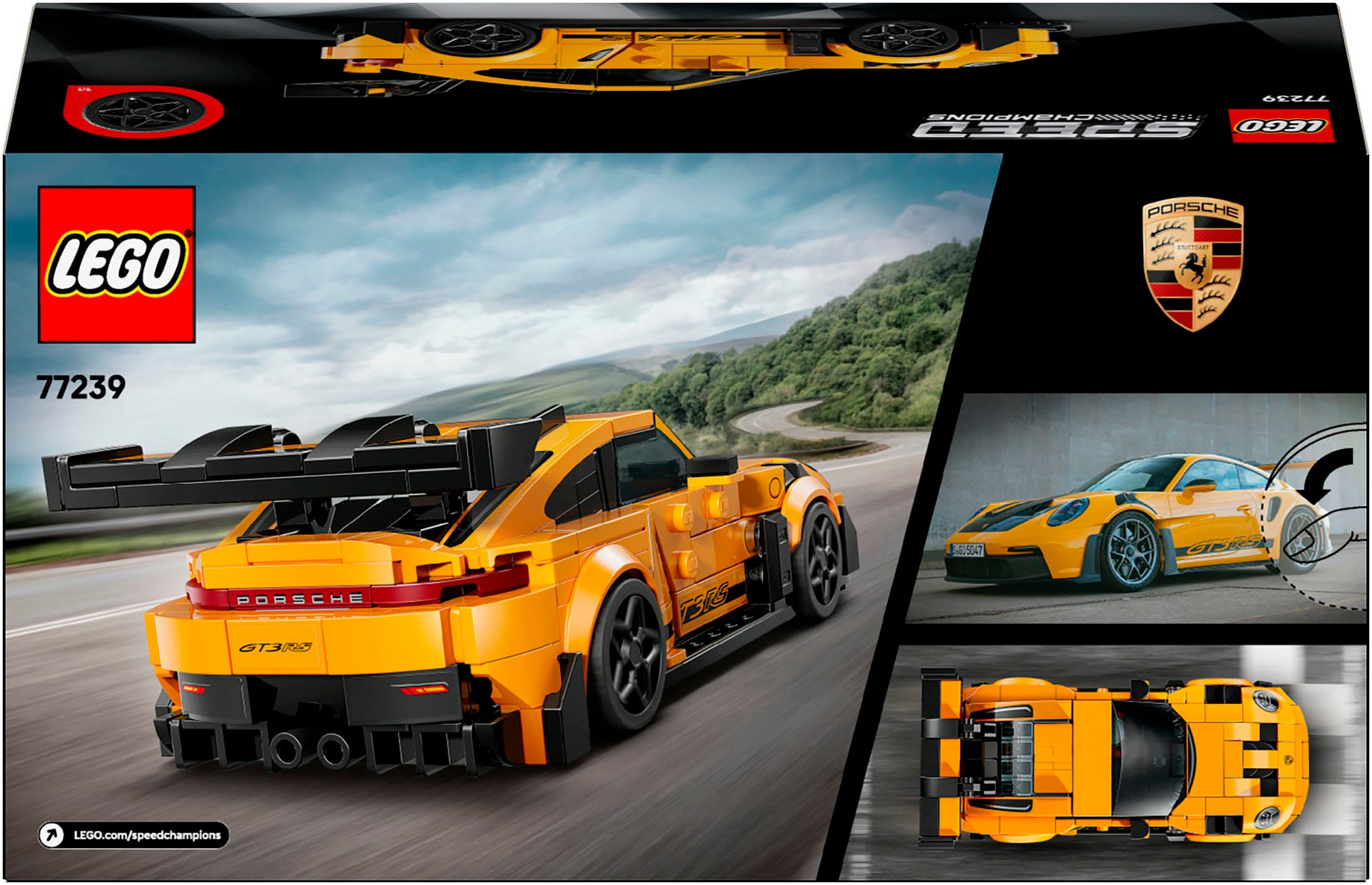 LEGO® Konstruktionsspielsteine »Porsche 911 GT3 RS Supersportwagen (77239), LEGO Speed Champions« Made in Europe