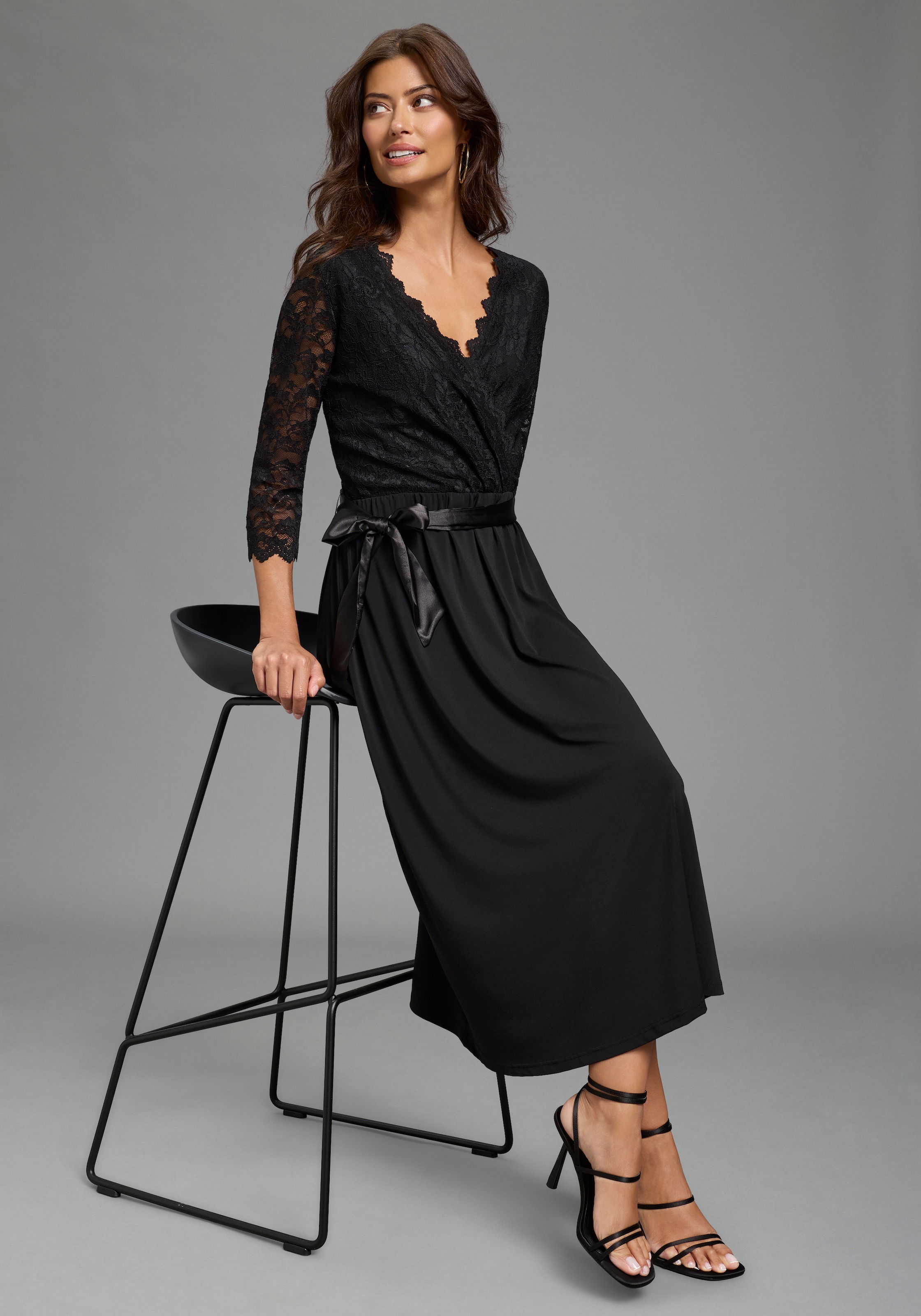 Laura Scott Robe de soirée für elegante Anlässe, aus Spitze und Jersey