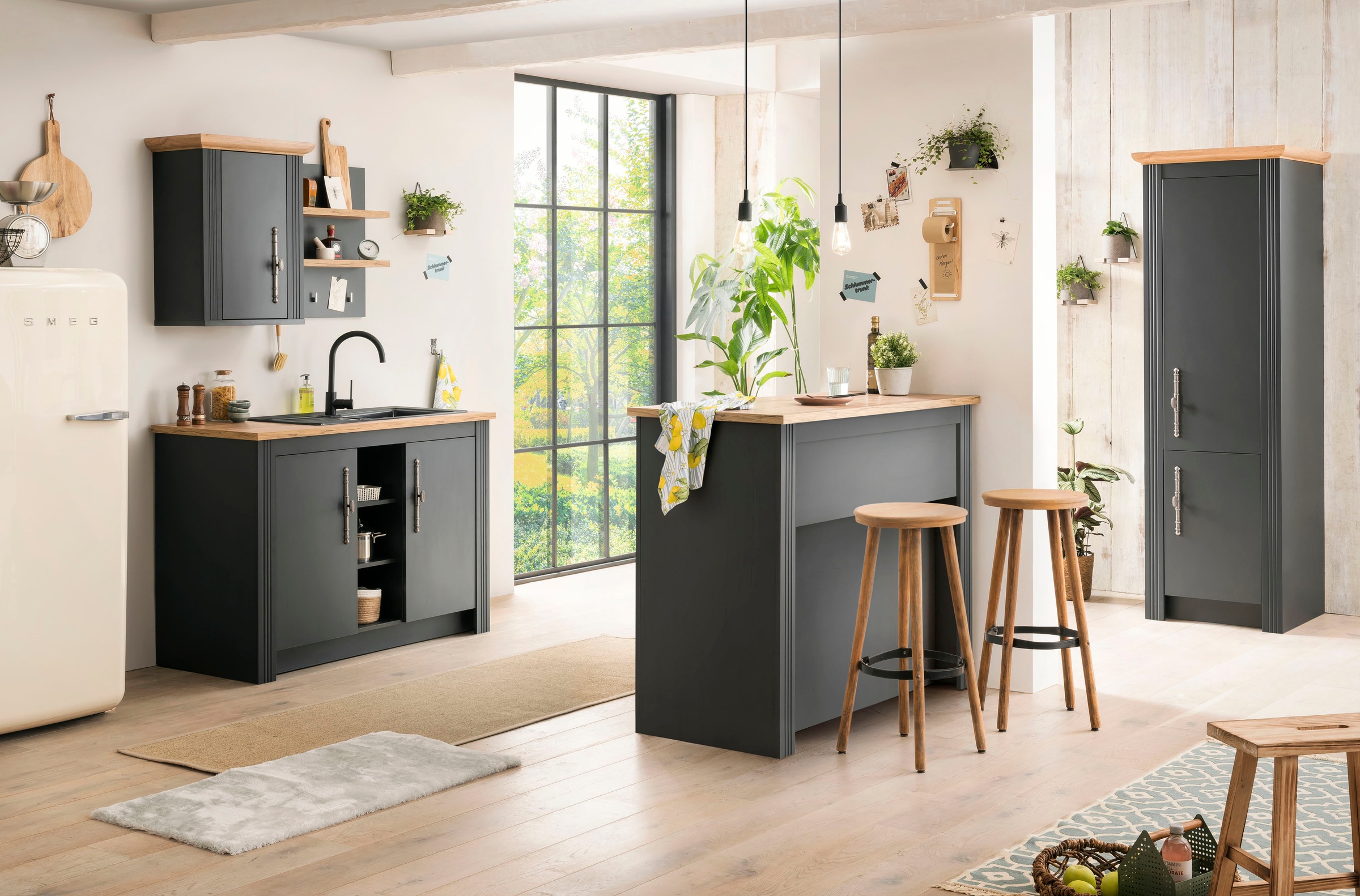 KOCHSTATION Hochschrank »KS-Westminster« im romantischen Landhausstil, Höhe 202 cm, exclusiv by Otto