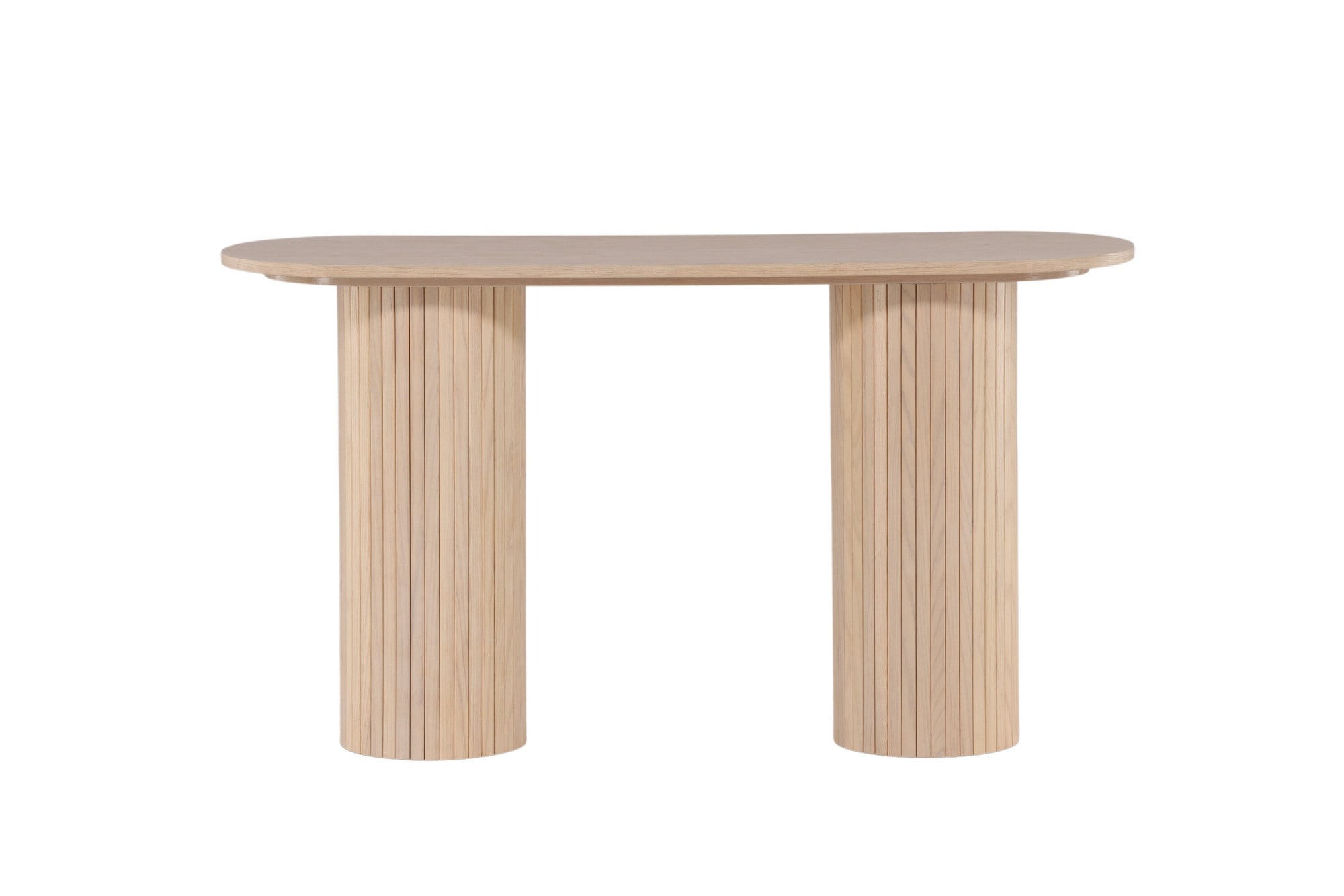 Venture Home Table d'appoint »Bianca, ovaler Konsolentisch mit Holzfurnier-Optik, 130 × 40 cm« table d'appoint, placage, ovale, haute, spacieuse, noble
