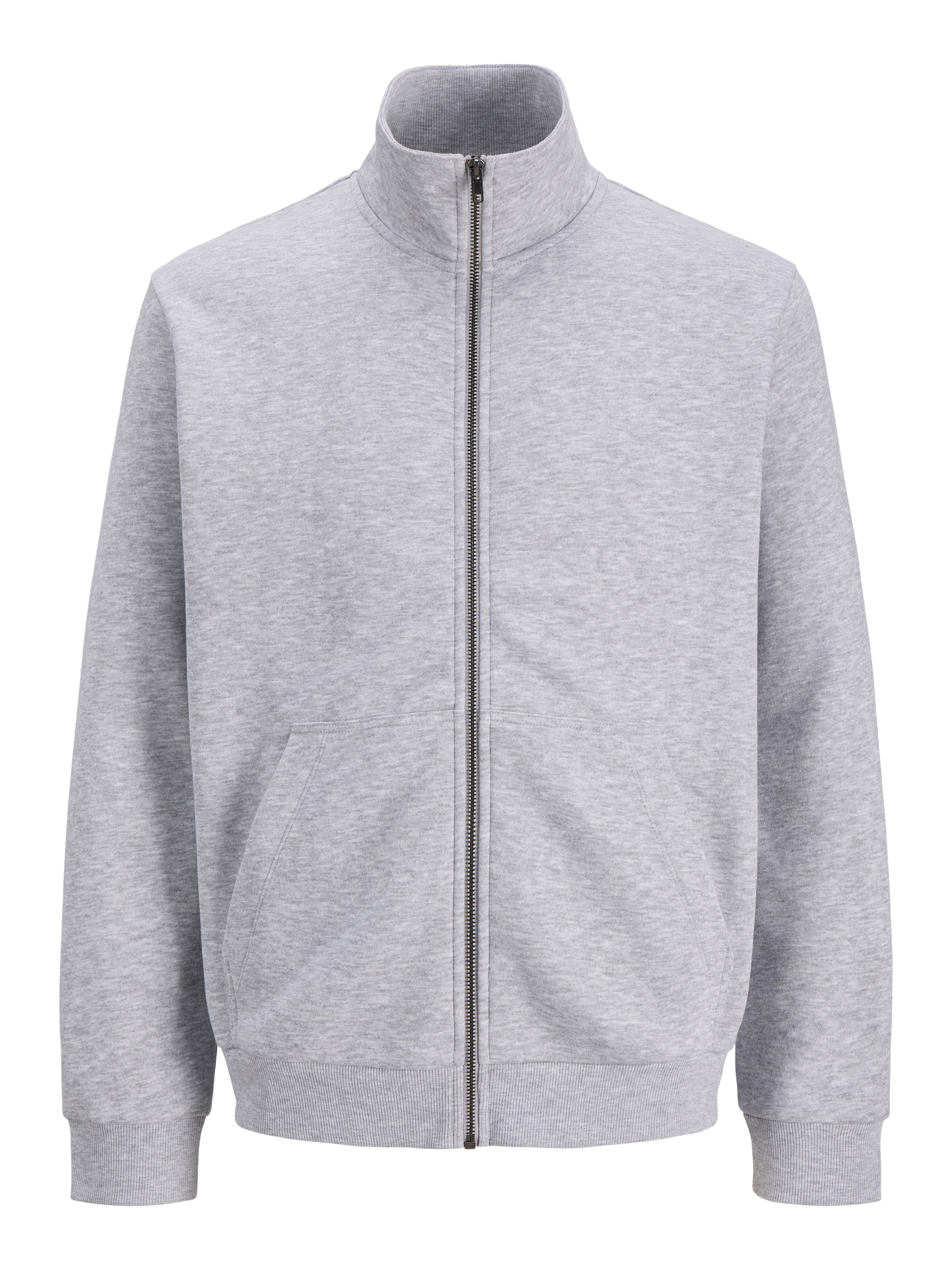 Jack & Jones Veste sweat »JJEBRADLEY SWEAT ZIP HN NOOS« mélange de matériaux, coupe régulière