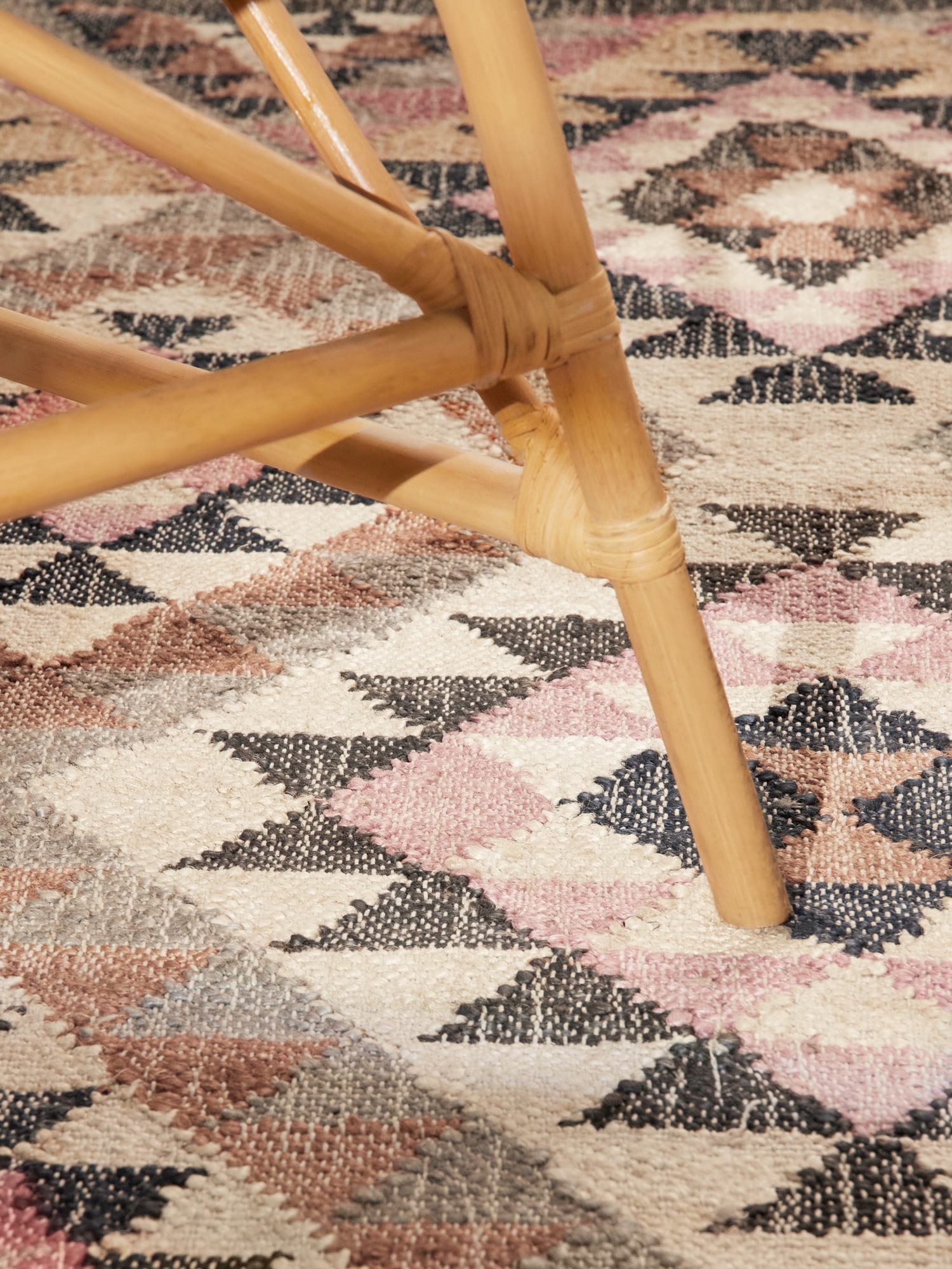 ELLE DECORATION Teppich »Kelim Parsa« rechteckig 3 mm Höhe Jute, Baumwolle, Natur, Handgewebt, Kelim, orientalisch, Boho