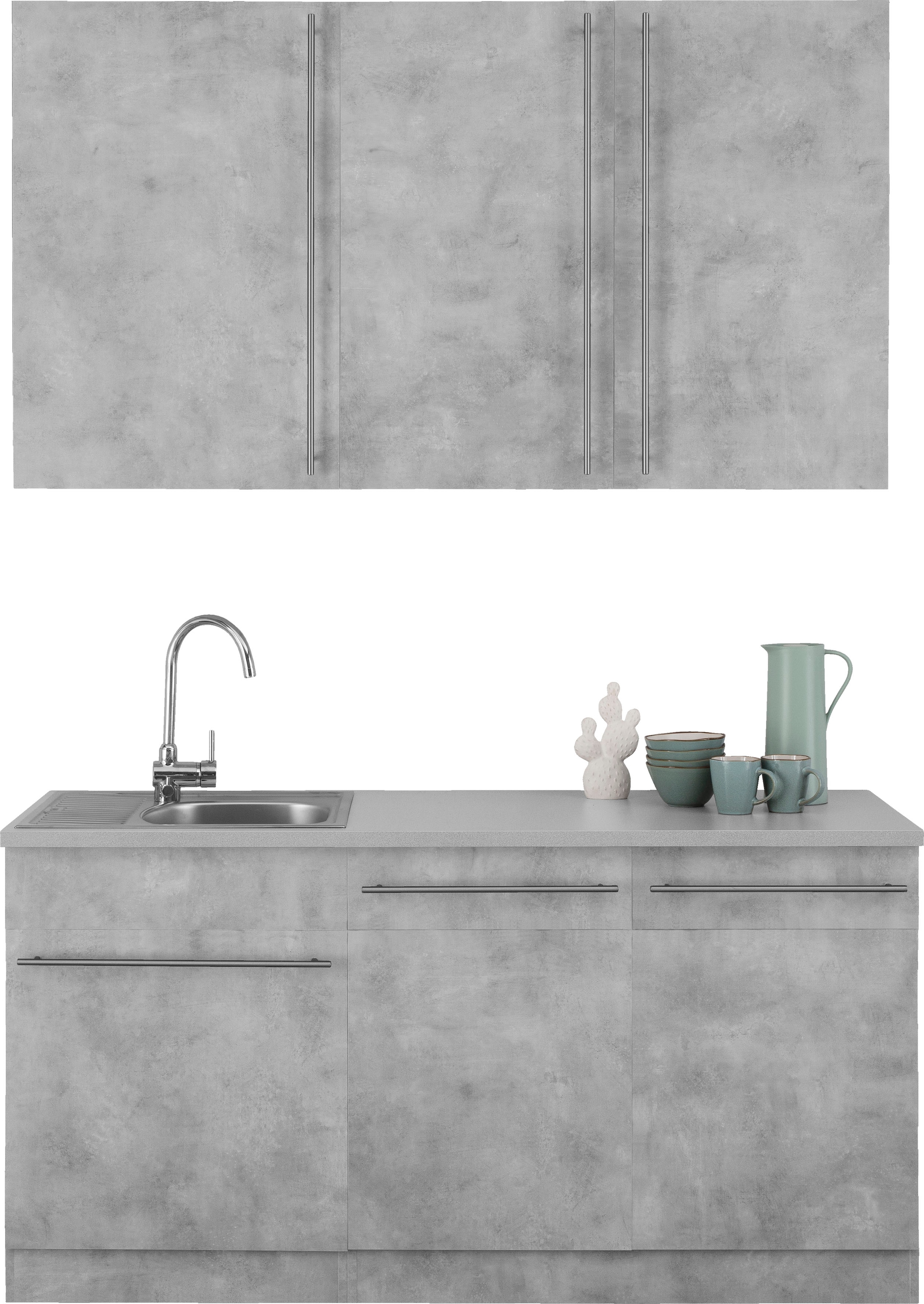 wiho Küchen Pantryküche »Chicago« ohne E-Geräte, Breite 160 cm