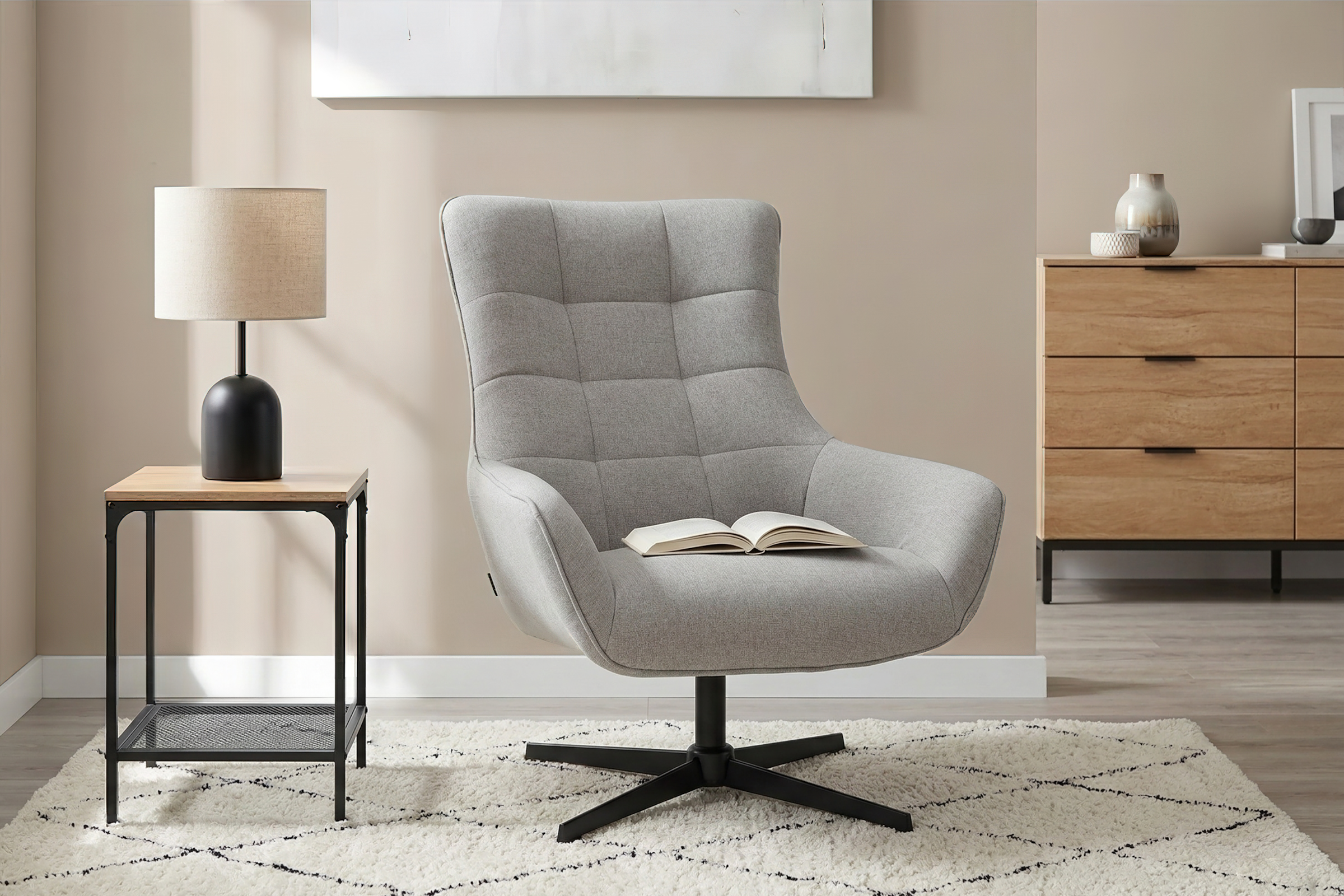 GOODproduct Ohrensessel »LEMOORE - OTTO. Verlässliche Qualität.« Relaxsessel, TV-Sessel, 360° Grad drehbar