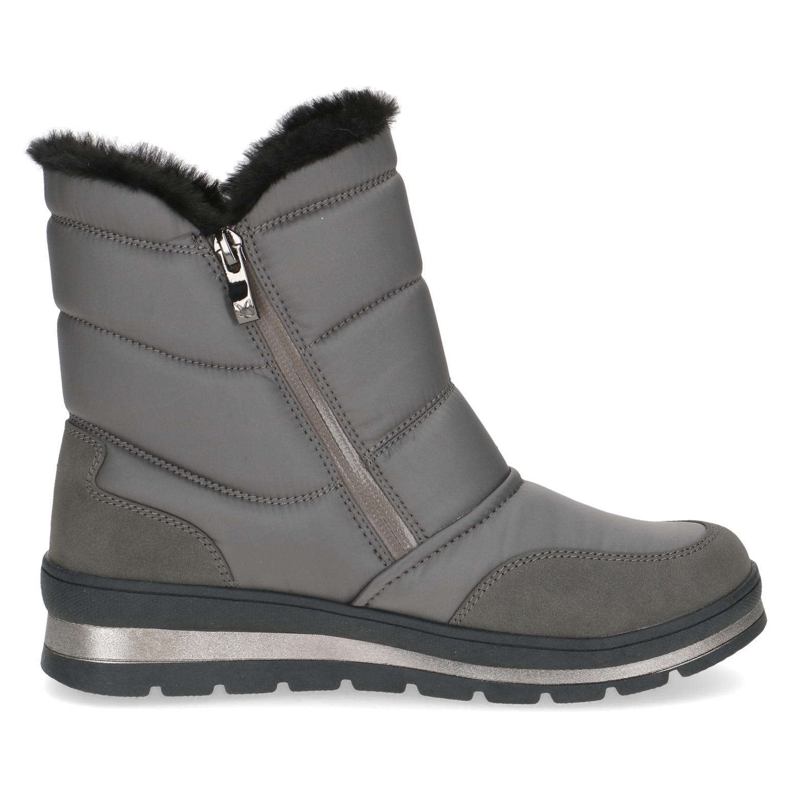 Caprice Bottes de neige  , talon compensé, bottines outdoor, bottines courtes avec bord en fausse fourrure