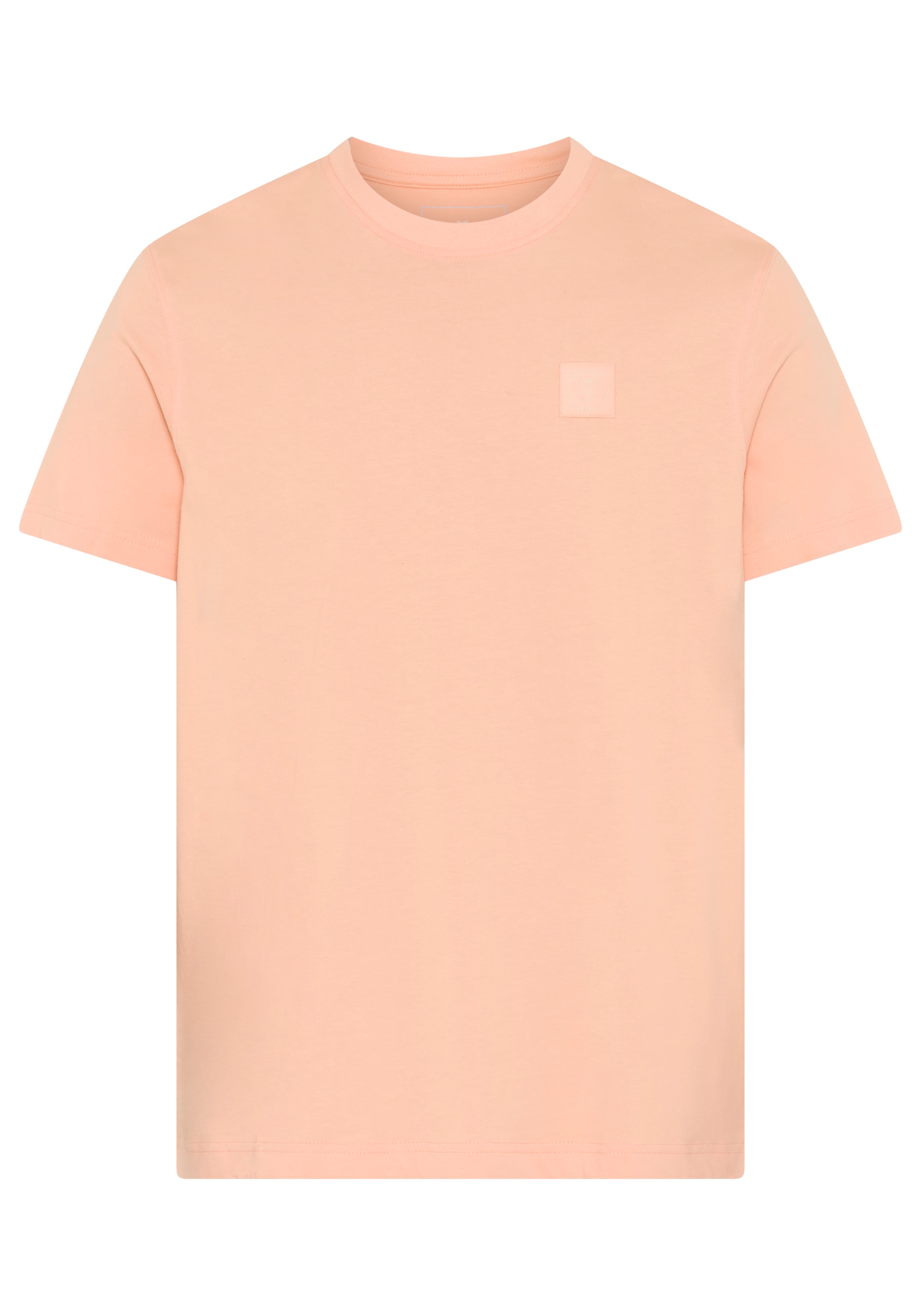 DELMAO Shirt à col rond Kurzarm,  Regular Fit,  basic,  aus 100% Baumwolle