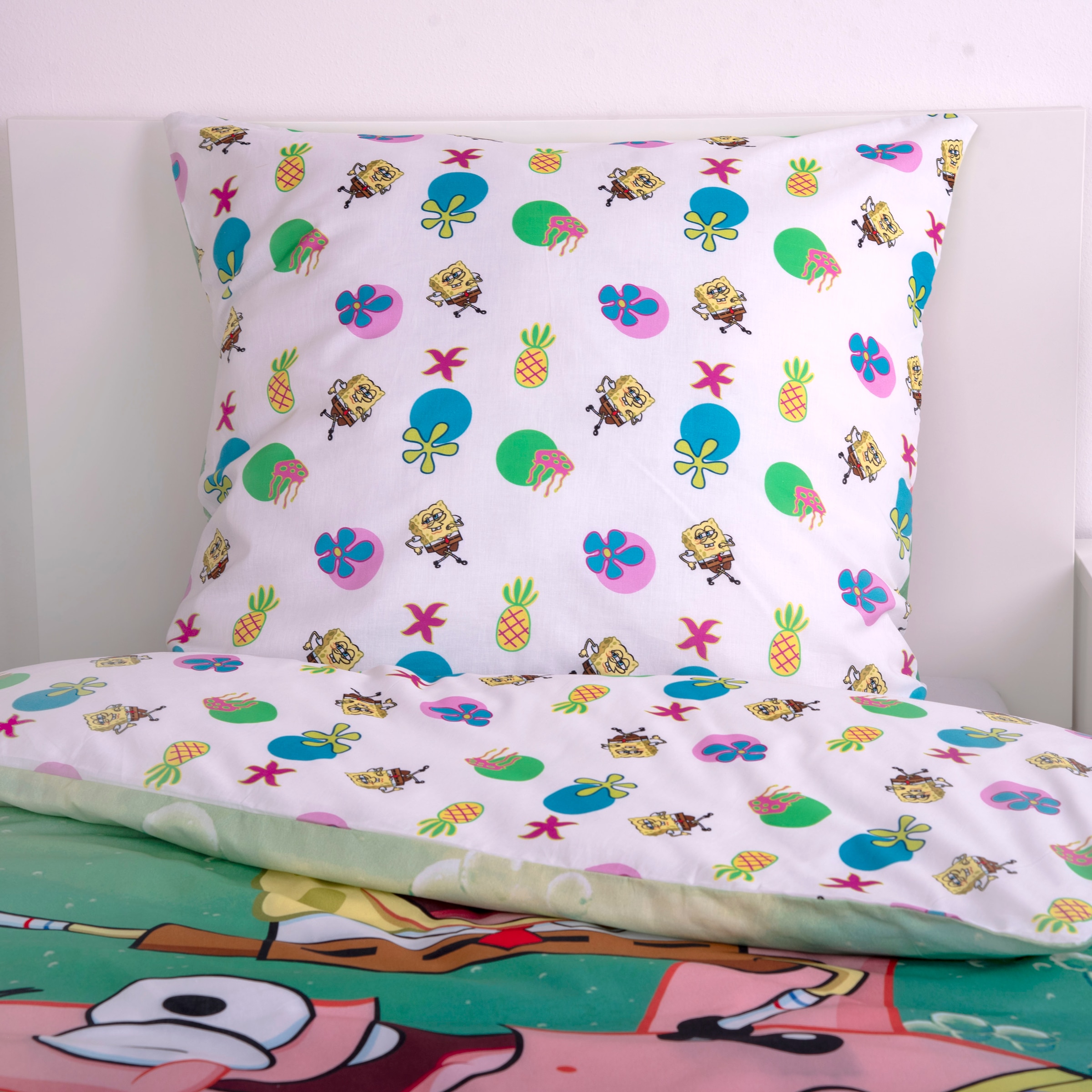 Sponge Bob Bettwäsche »Sponge Bob« 2 Stk. Wendebettwäsche