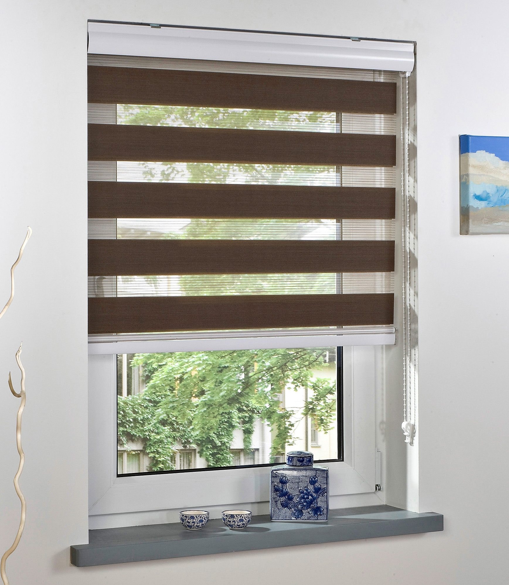 Liedeco Doppelrollo »Duo-Rollo mit Blende« Lichtschutz