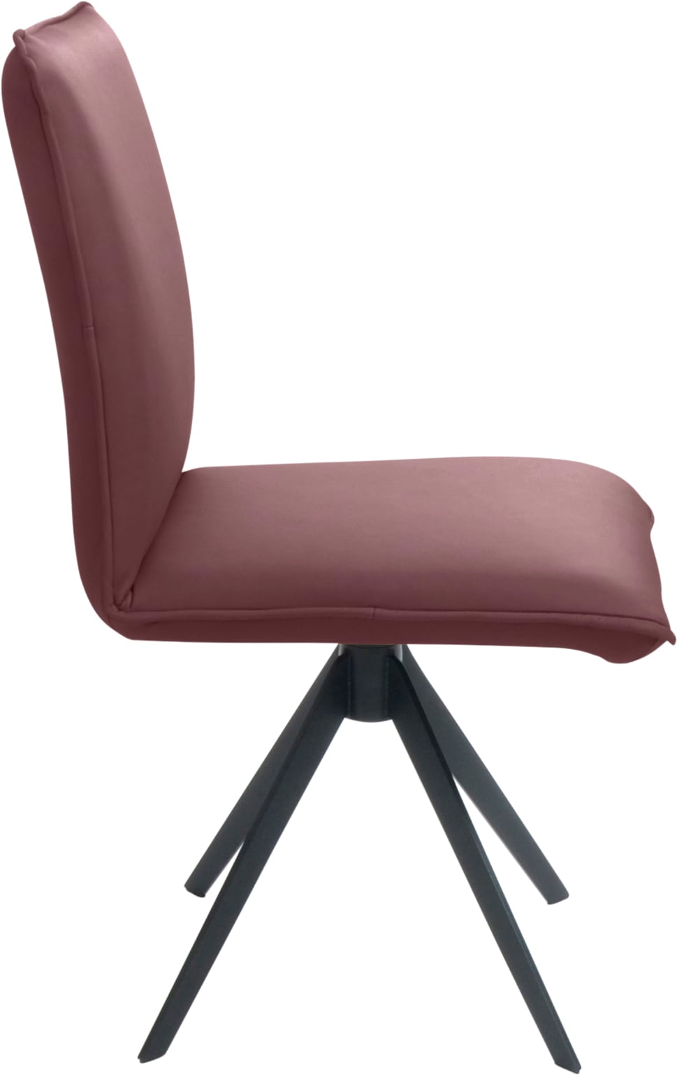 K+W Komfort & Wohnen Chaise de salle à manger »Drehstuhl, Lederstuhl« () Tourniquet éclair et fonction de retour, passepoil décoratif 12 mm