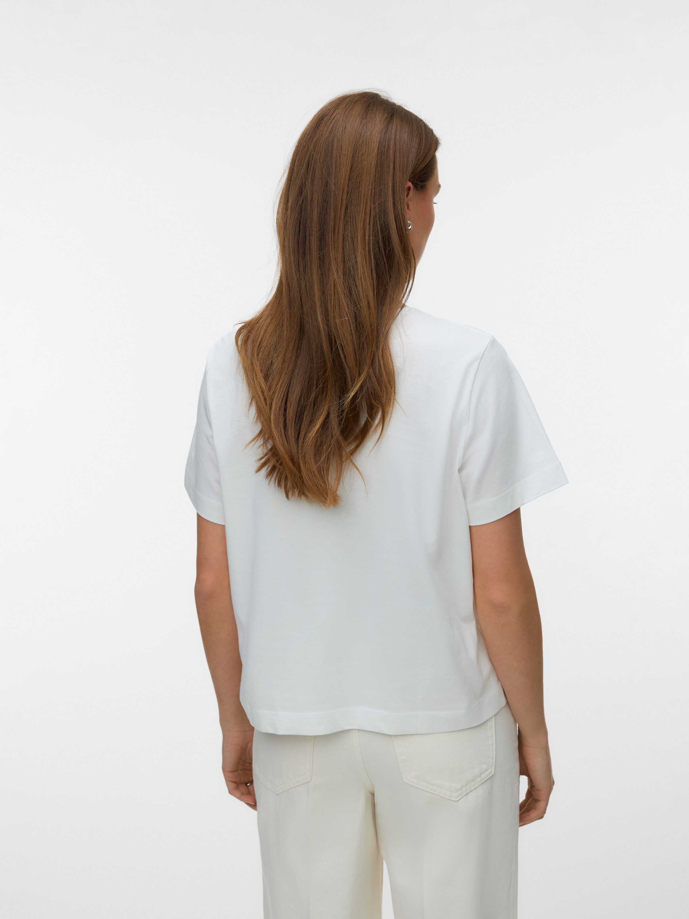 Vero Moda T-shirt à manches courtes »VMSALLI METTE SS TOP BOX JRS« coton, coupe régulière