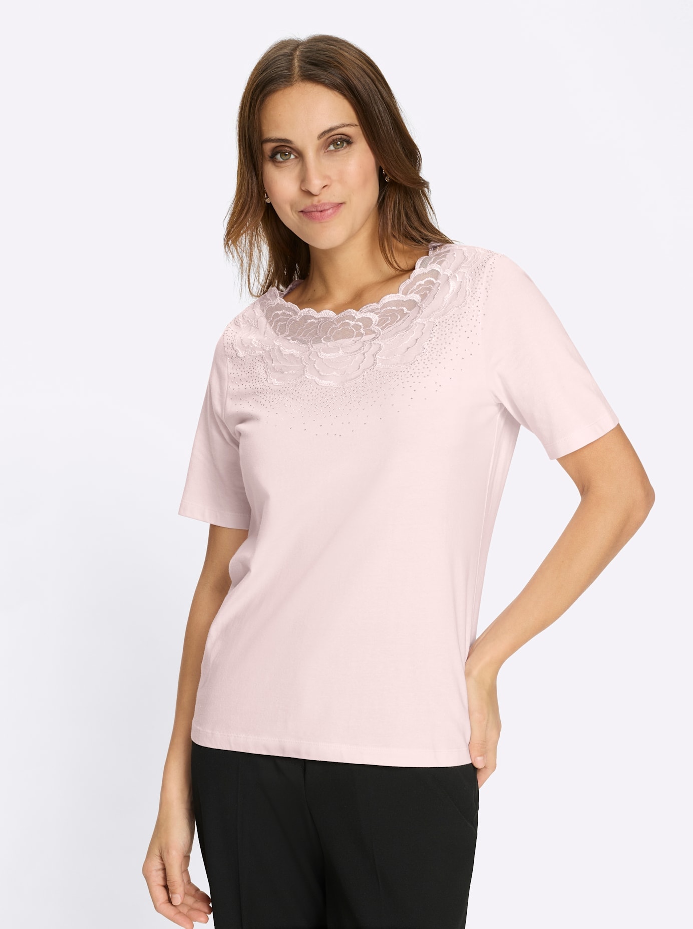 Lady Chemise en dentelle »Kurzarm-Shirt« 1 pièces