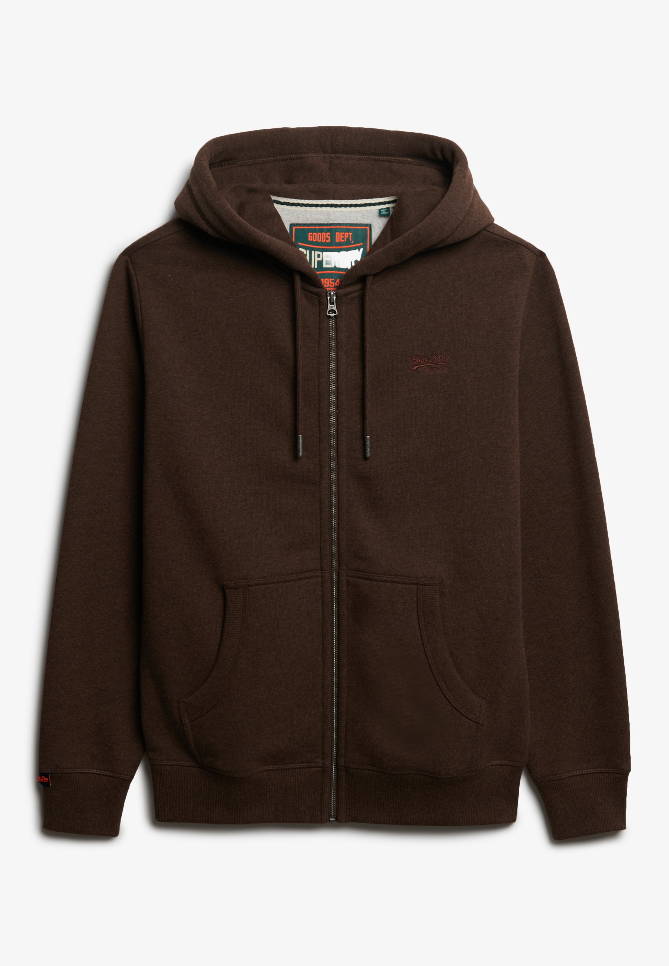 Superdry Kapuzensweatjacke »ESSENTIAL LOGO ZIP HOODIE HB« Baumwollmischung, slim fit