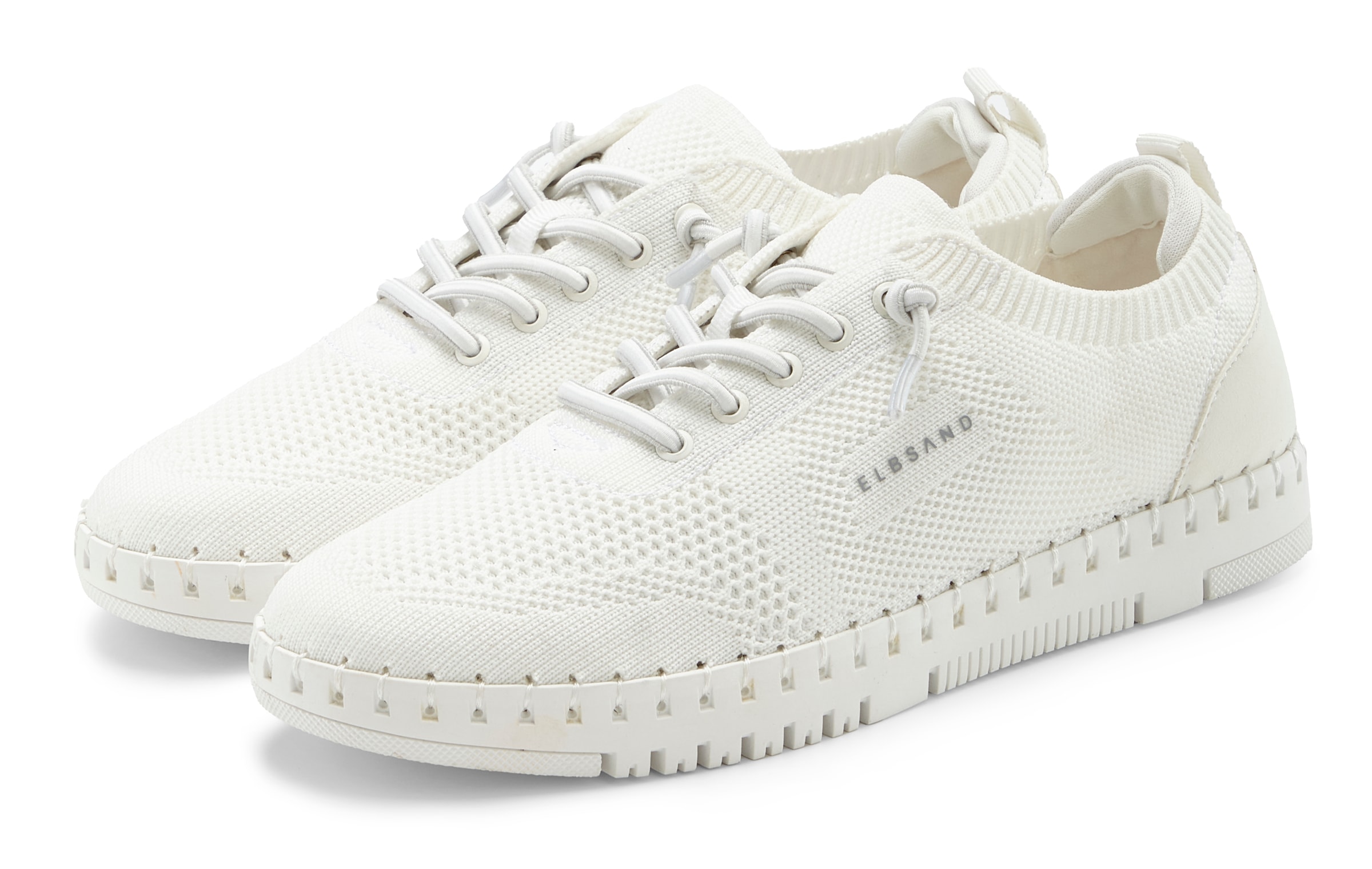 Elbsand Sneaker »Freizeitschuh, Slip-On-Sneaker«  NEU zum Reinschlüpfen mit elastischen Schnürbändern VEGAN