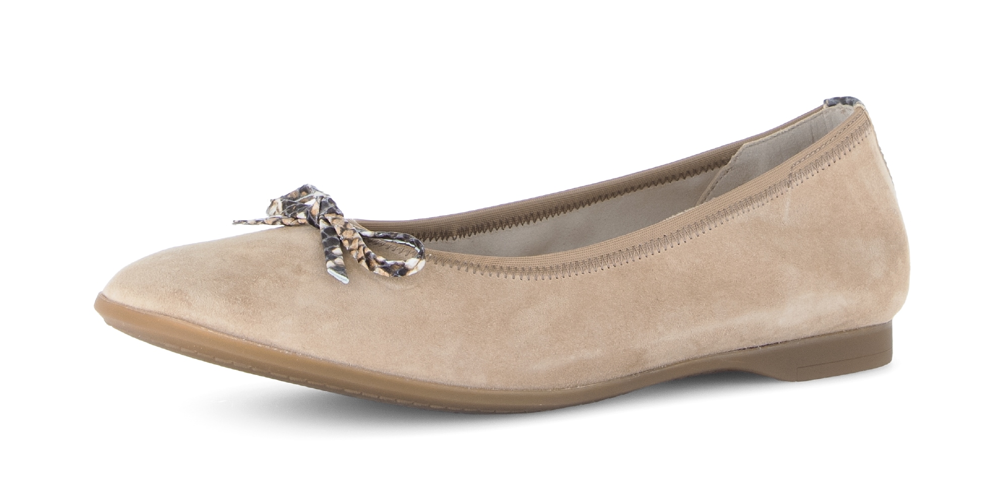 Gabor Ballerina  Businessschuh, Flats, Schlupfschuh mit Zierscheife