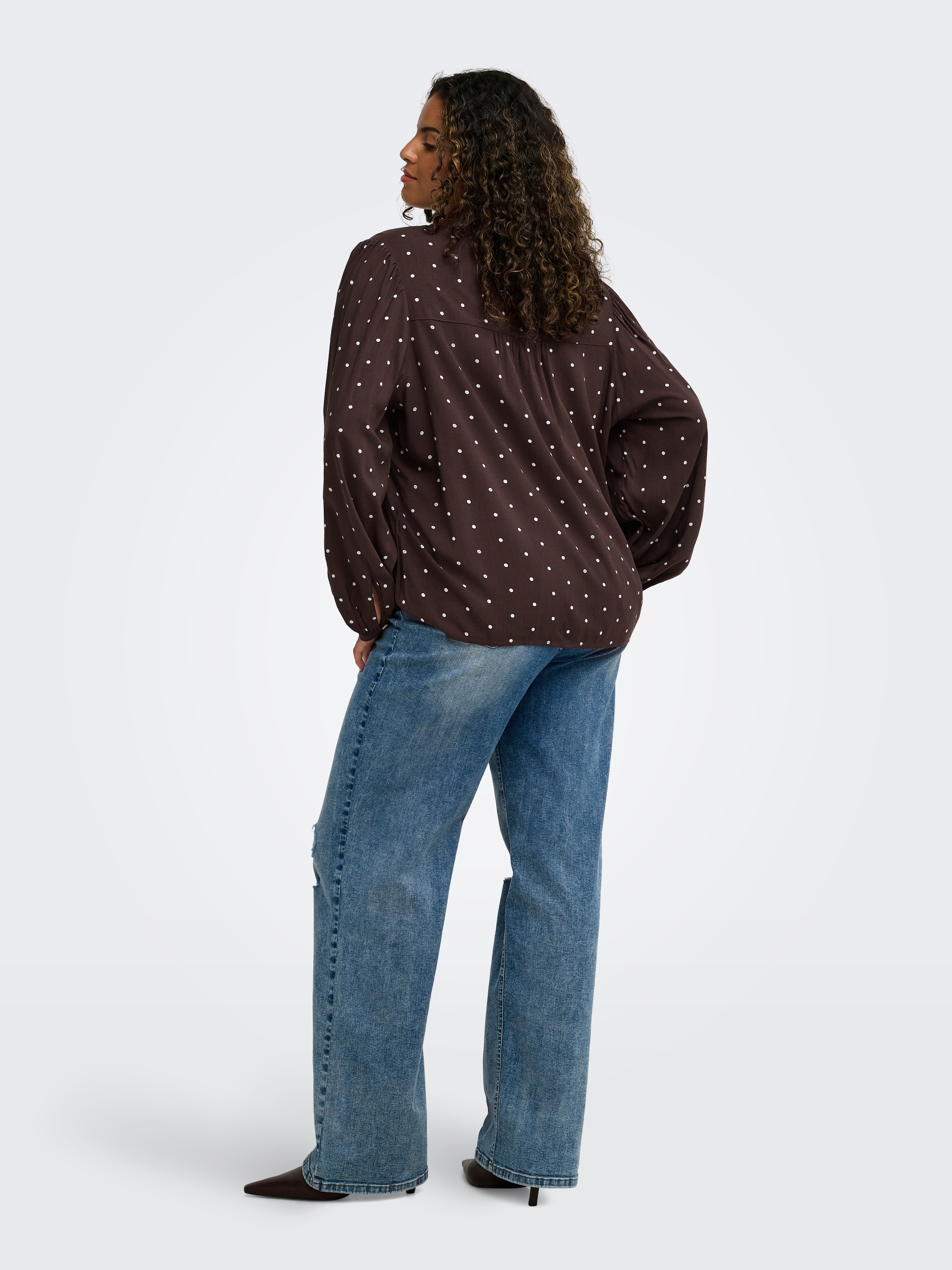 ONLY CARMAKOMA Druckbluse »CARRAYA L/S SHIRT WVN NOOS« Viskose, regular fit