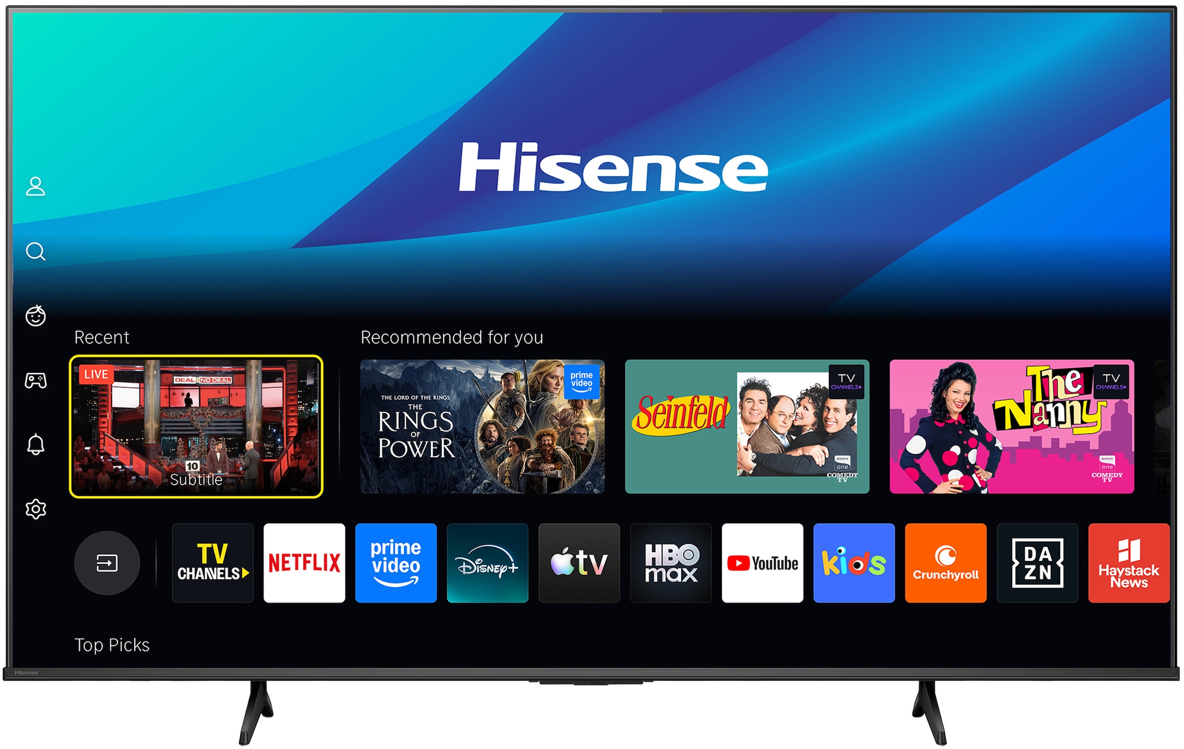 Hisense Téléviseurs DLED »65E6DS« 164 cm/65 ″