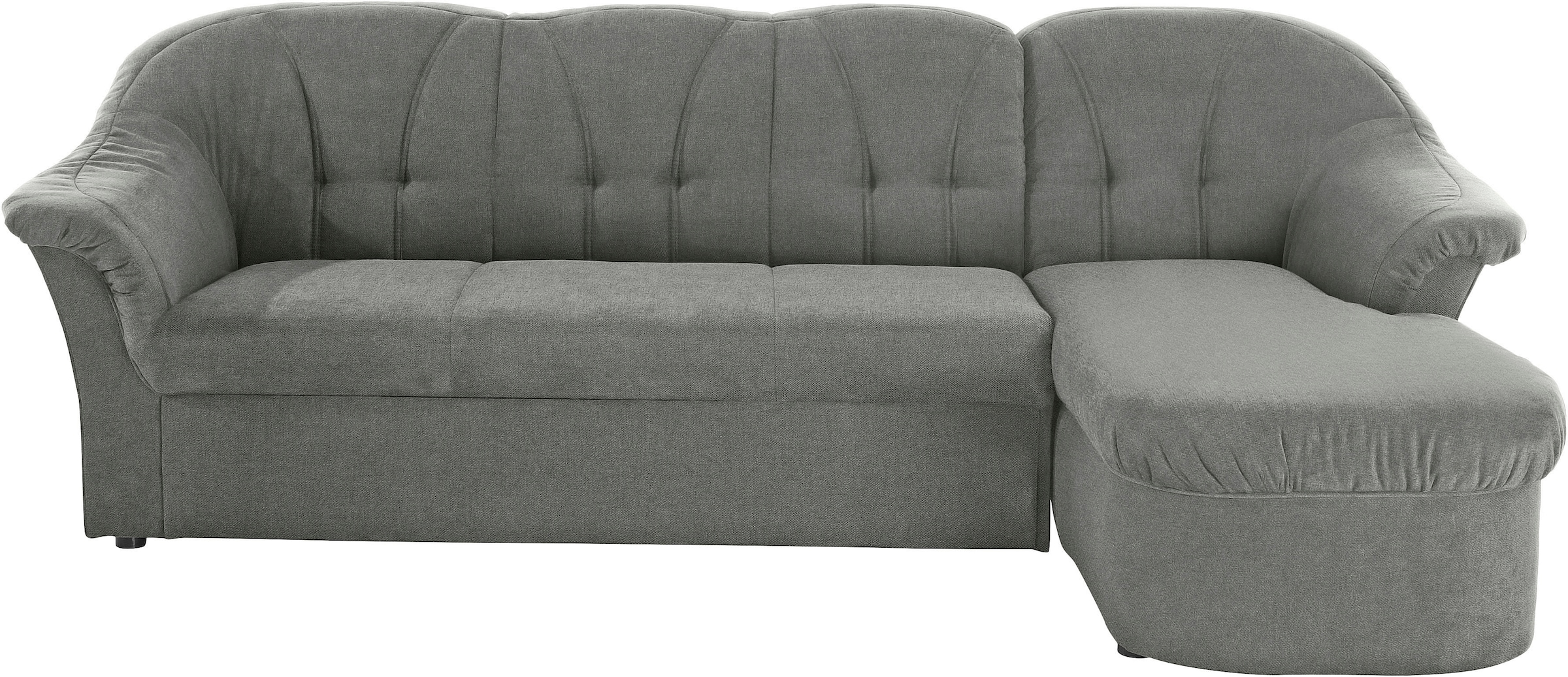 DOMO collection Ecksofa »Pegnitz, elegante Rückensteppung,  komfortabel, Breite 238cm, L-Form« wahlweise mit Bettfunktion