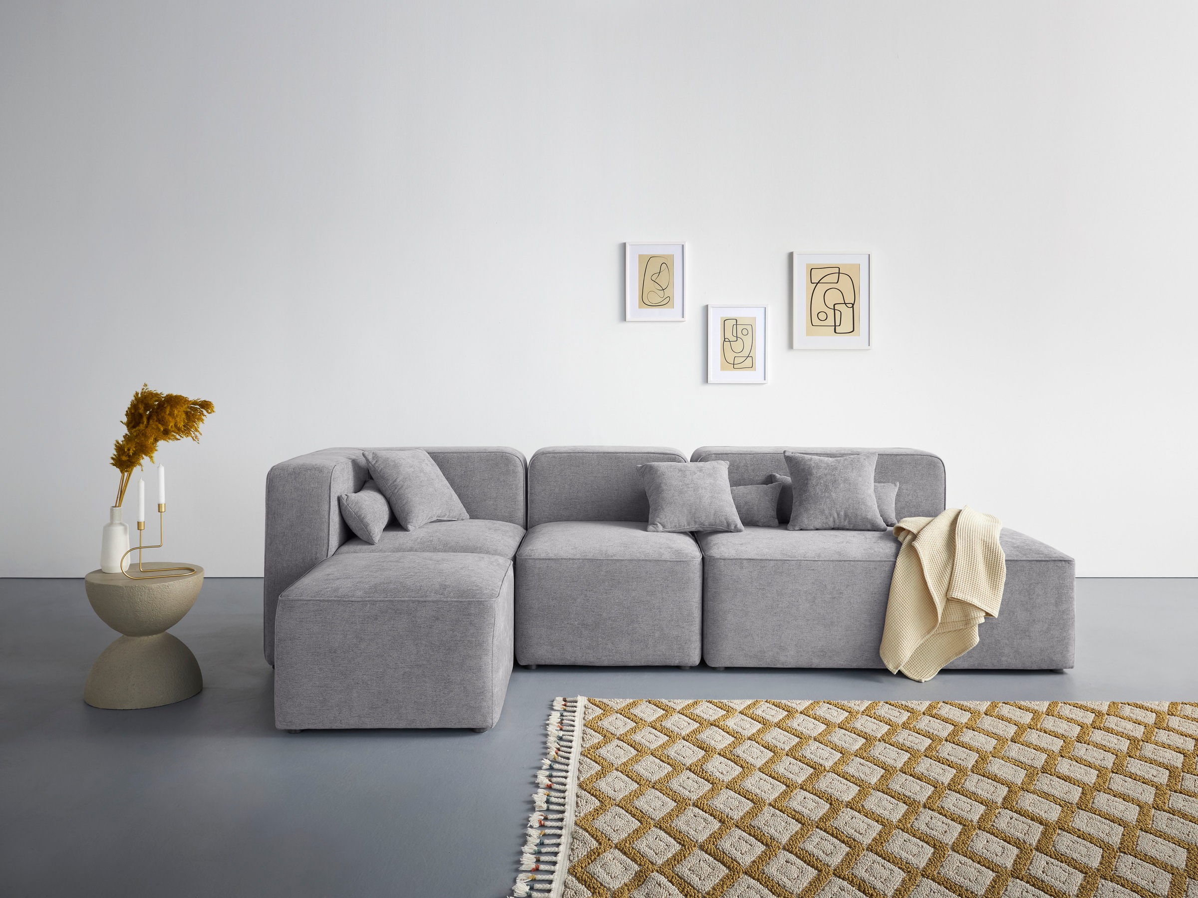 Home affaire Ecksofa »Sundstrup L-Form« Modulserie, individuelle Zusammenstellung