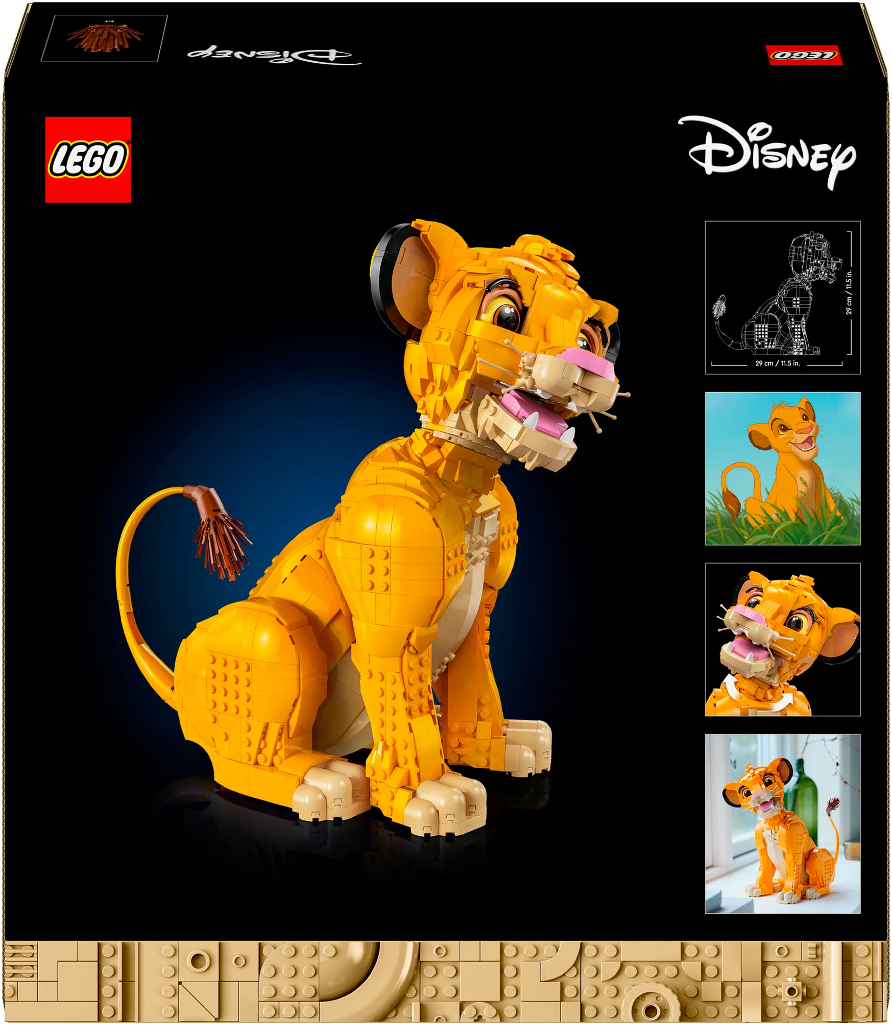 LEGO® Konstruktionsspielsteine »Simba, der junge König der Löwen (43247), LEGO Disney Classic« Made in Europe
