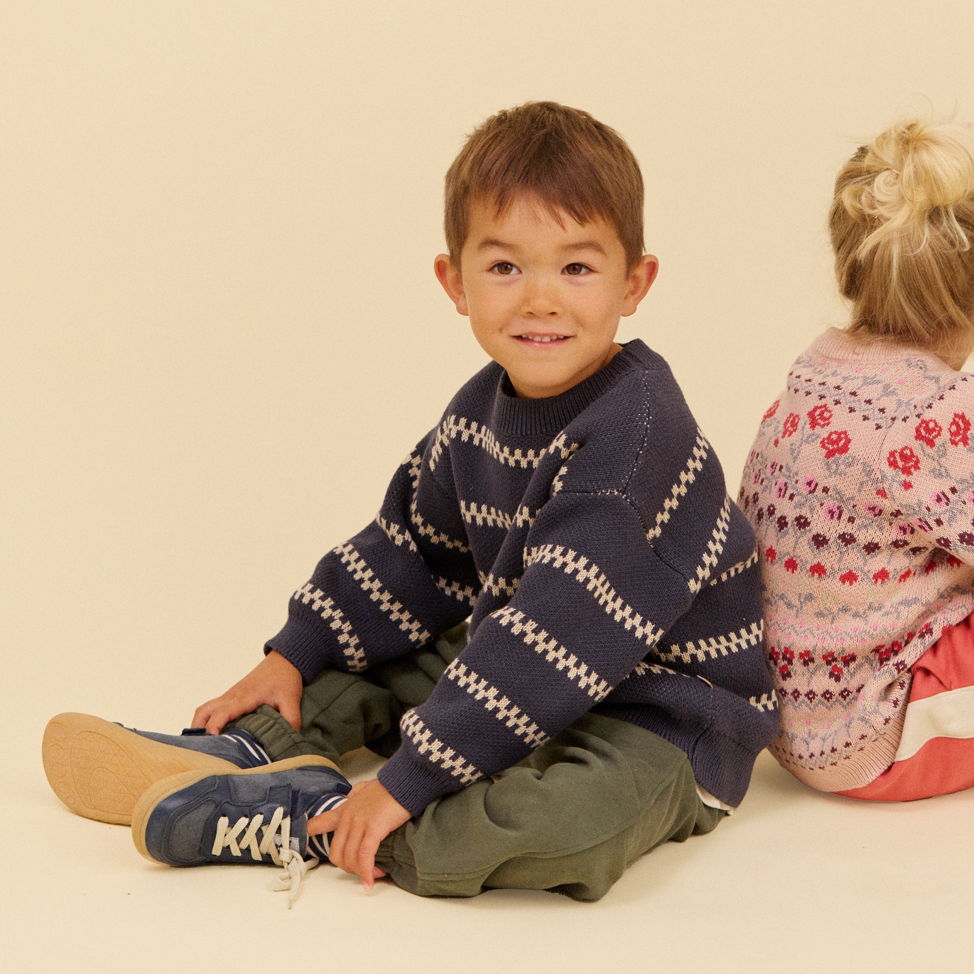 WHEAT Strickpullover »Jacquard Pullover Mikmak« Baumwolle