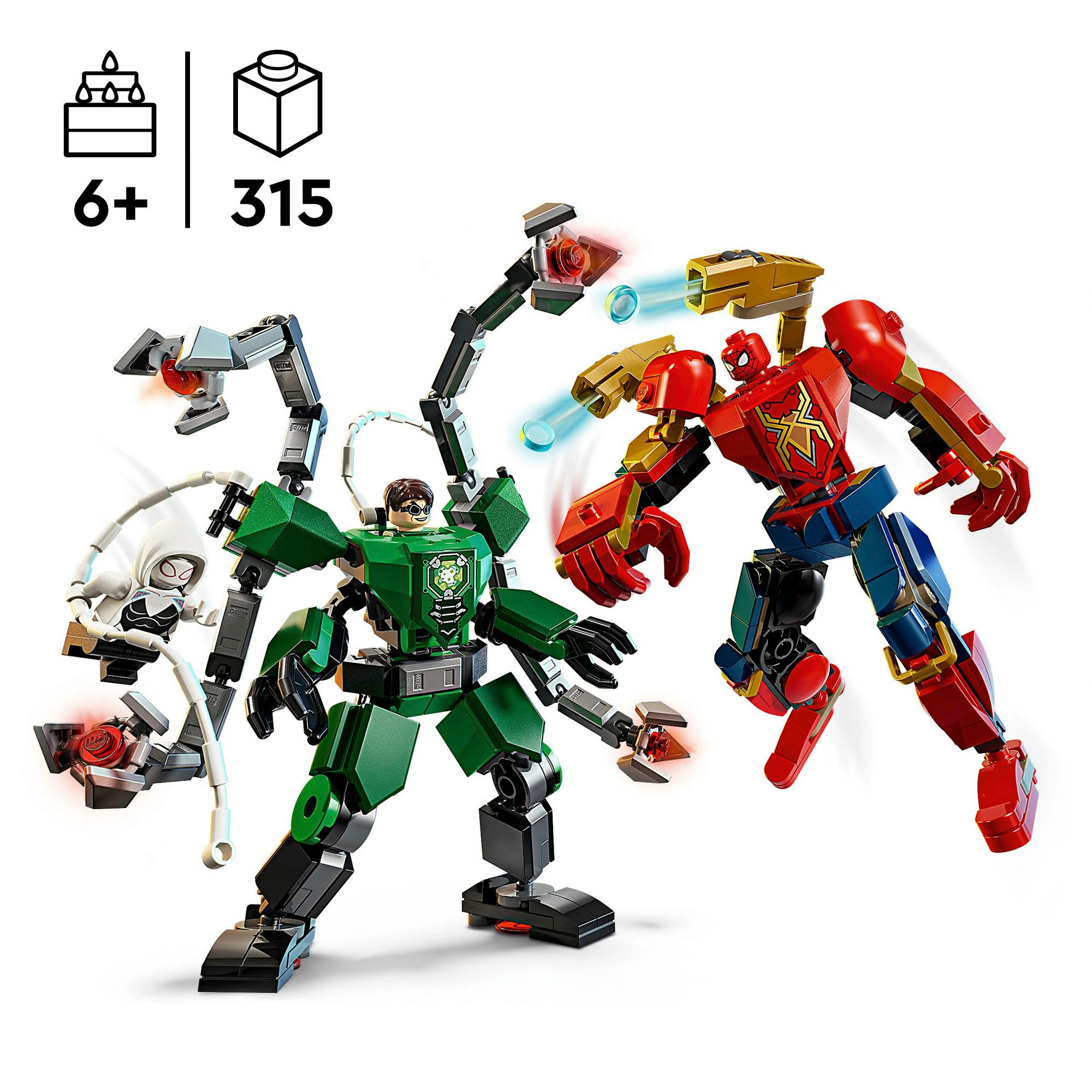 LEGO® Pions de construction »Mech-Duell: Spider-Man vs. Doc Ock (76338), LEGO Super Heroes« Made in Europe