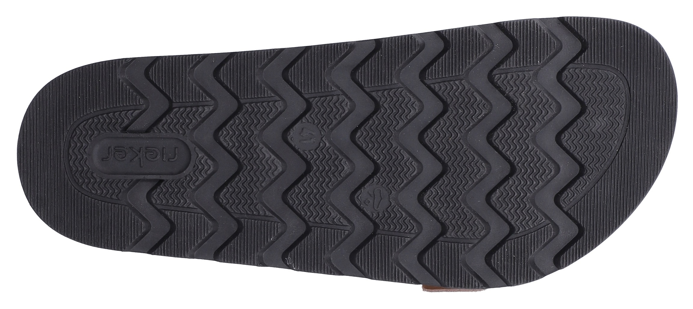 Rieker Pantolette  Sommerschuh, Strandschuh, Hausschuh mit bequemem Fussbett