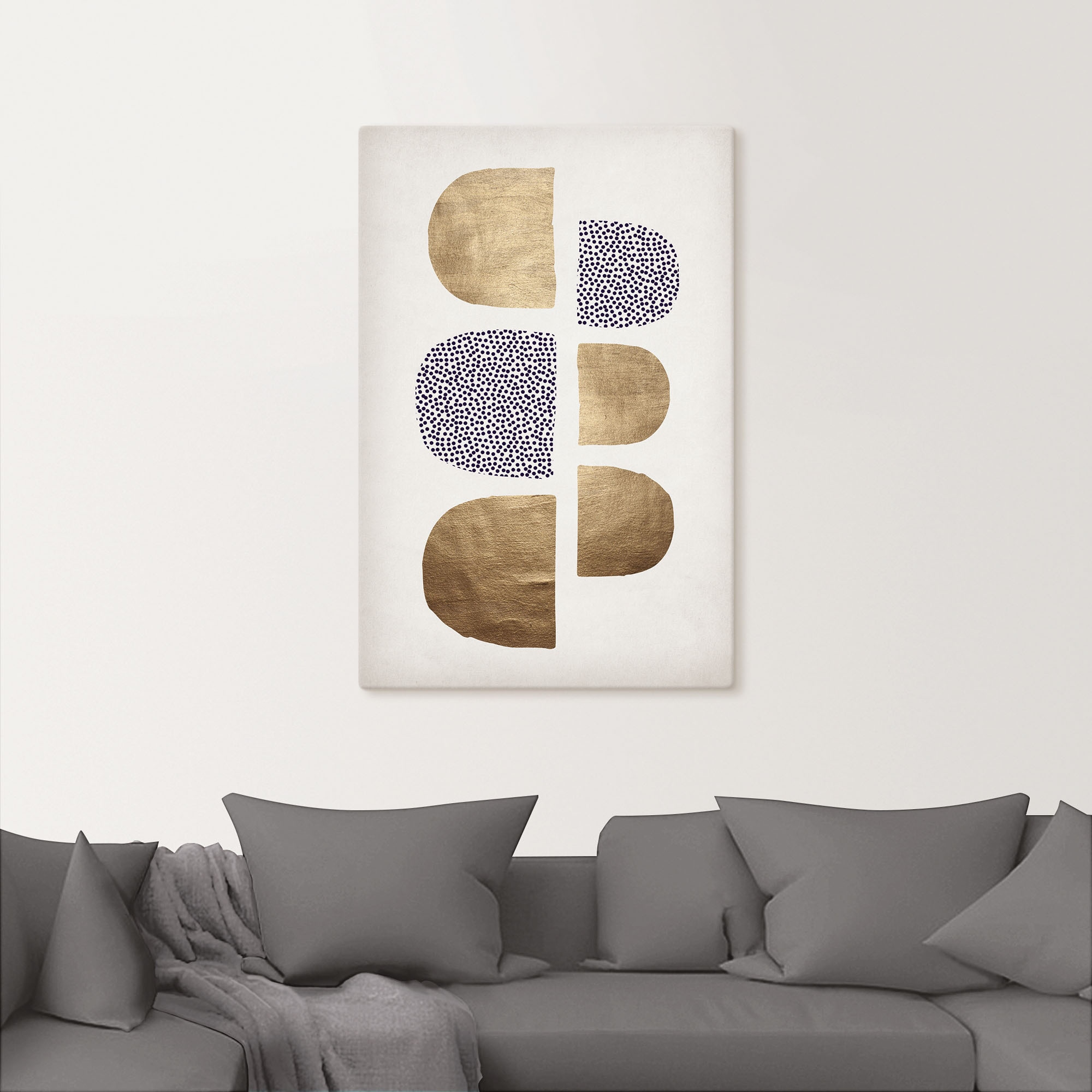 Artland Leinwandbild »Geometrische Abstracta« Muster 1 Stk. tlg. auf Holzrahmen gespannt