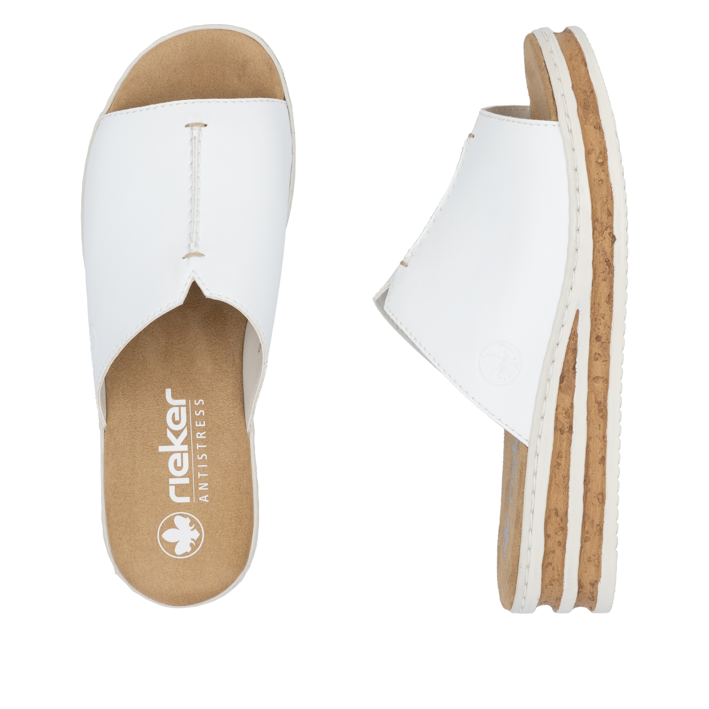 Rieker Keilpantolette  , Sommerschuh, Hausschuh, Keilabsatz, zum Schlupfen