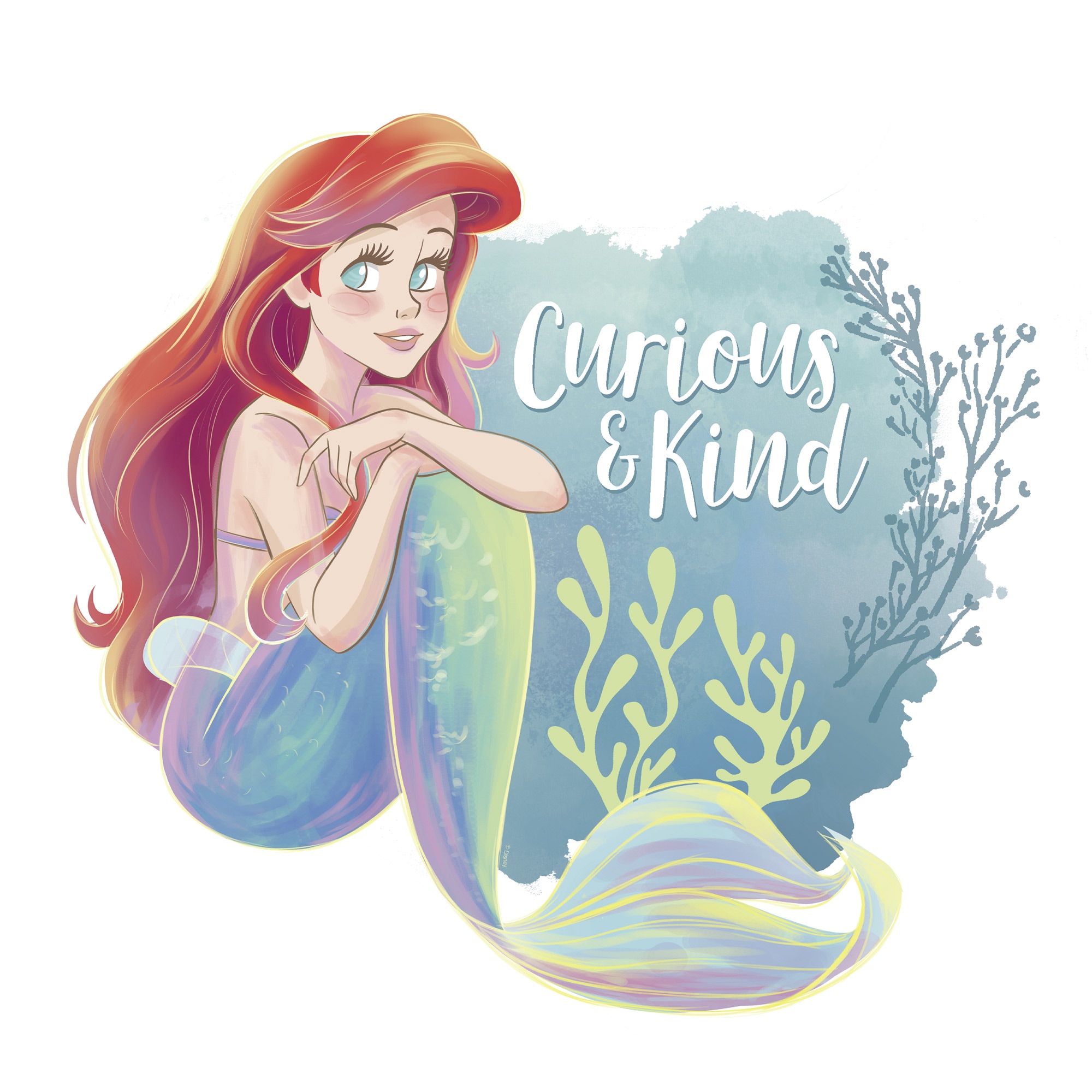 Komar Tableau sur toile »Disney Ariel Curious & Kind« 1 cuis tlg. 40 x 40 cm (Breite x Höhe) - Kinderzimmer, Dekoration