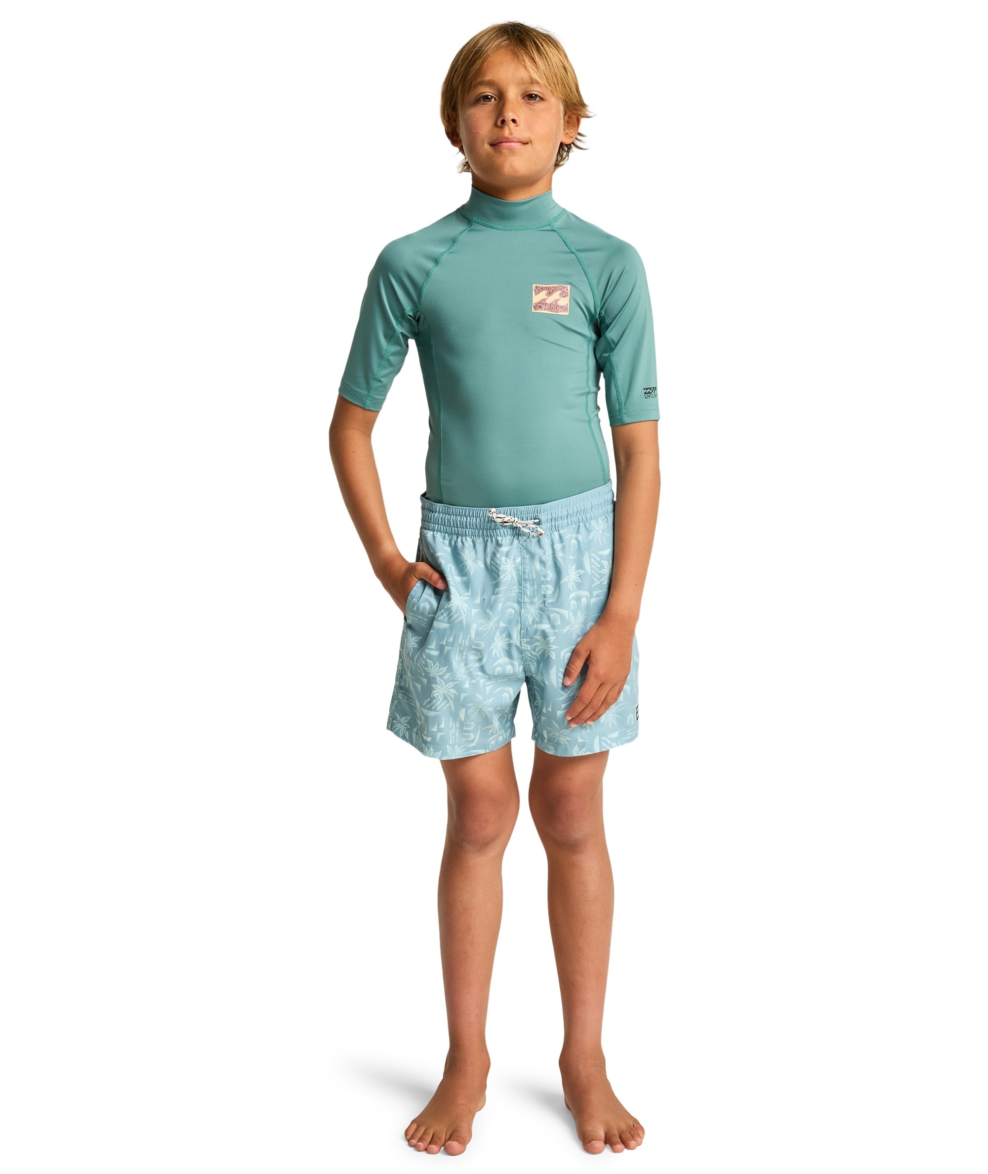 Billabong T-shirt de plage »RE ISHORT SLEEVEUE SHORT SLEEVE BOY« für Kinder und Jugendliche, mit Elasthan-Anteil