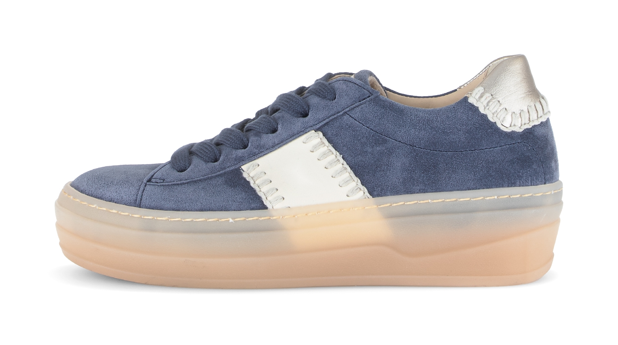 Gabor Baskets à plateforme  Chaussure de loisirs, chaussure basse, chaussure à lacets avec semelle transparente