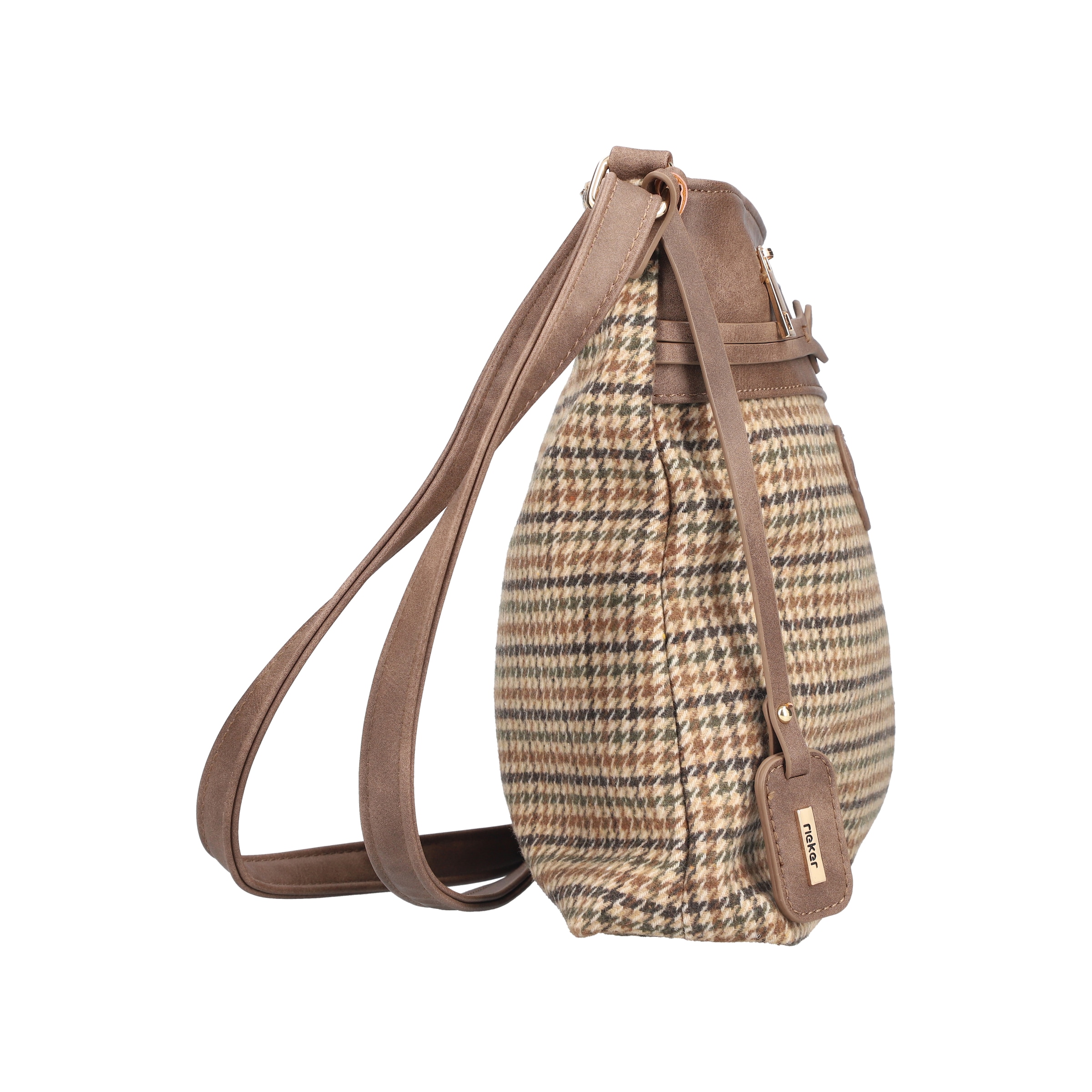 Rieker Sac à bandoulière »Gurgaon« Sac à main femme, sac d'épaule, sac à poignée à motif à carreaux