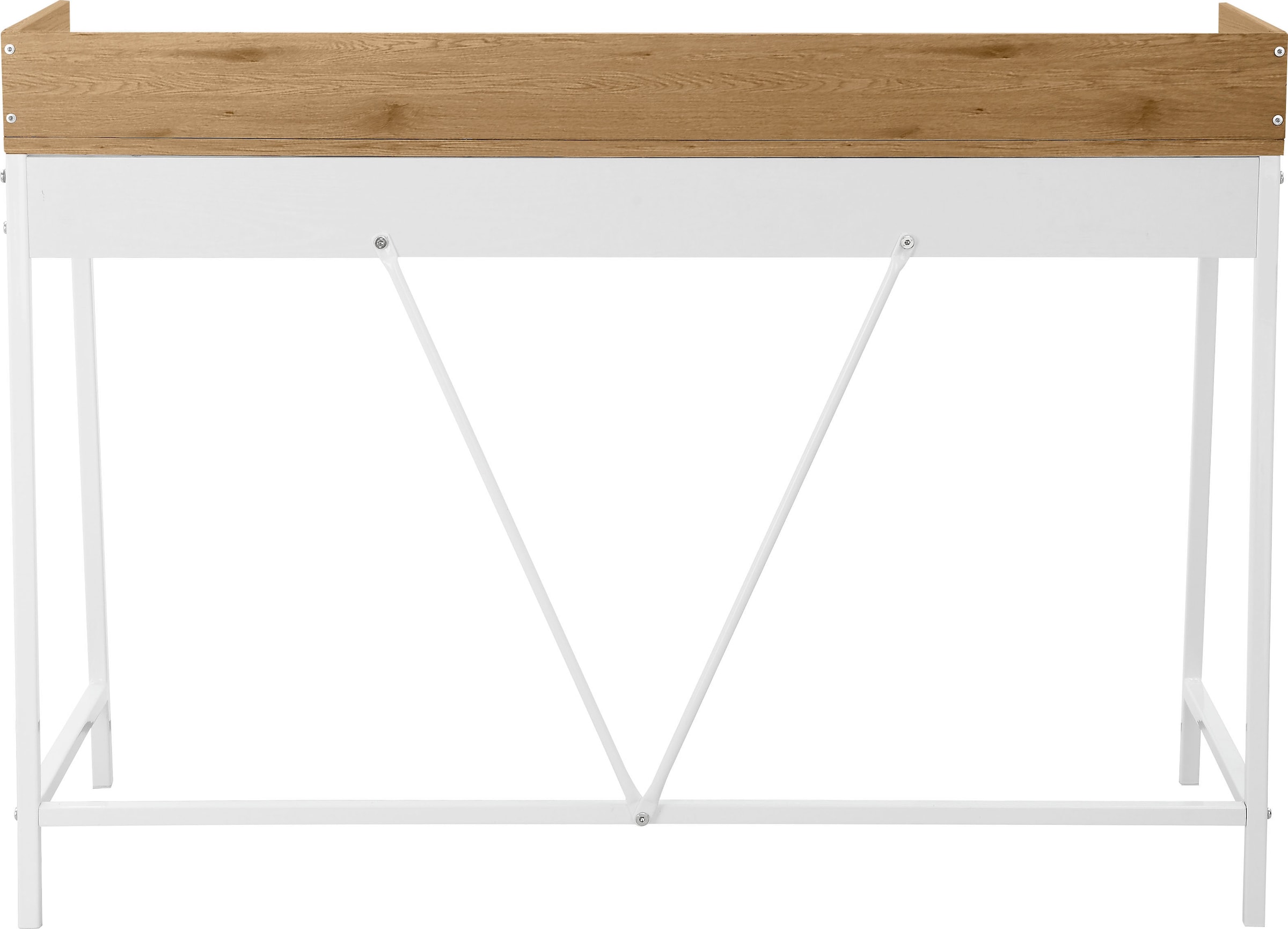 INOSIGN Schreibtisch »Jullian« 1 Stk. tlg. weisses Gestell aus Metall, Breite 120 cm