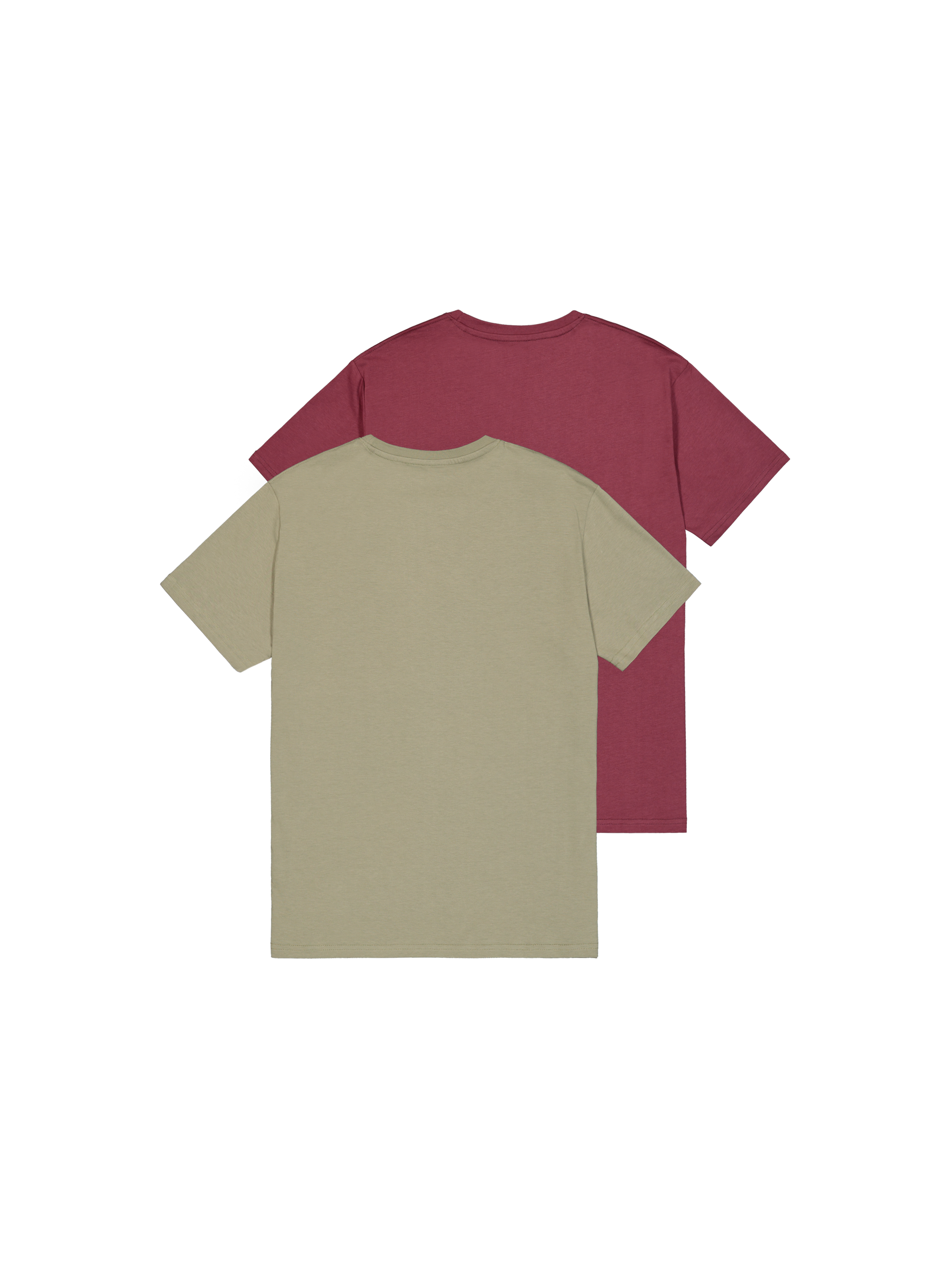 Alpha Industries Shirt à col rond »Label T 2 Pack« Paquet, pack de 2, 2 cuis