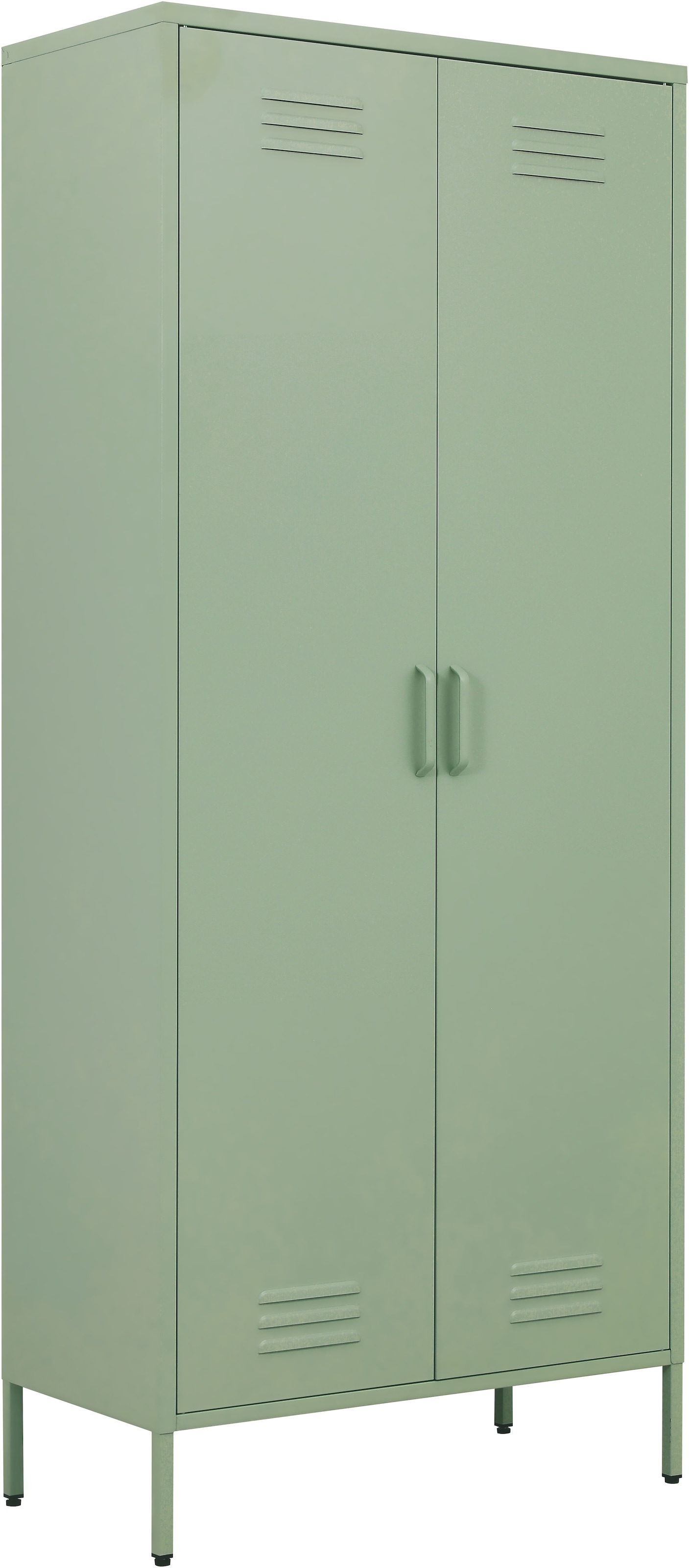 GOODproduct Armoire à portes battantes »Kleiderschrank Schrank Metallschrank Mehrzweckschrank Siena Spind« En 4 couleurs en métal,  réglable en hauteur, verrouillable