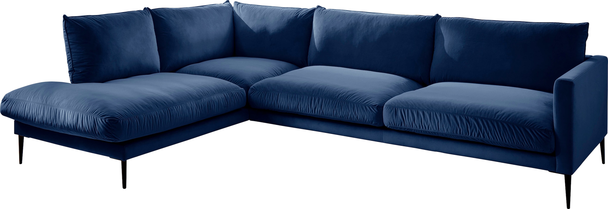 Trends by HG Polsterecke »Svea L-Form« Ottomane rechts oder links, mit Metallfuss, frei im Raum stellbar