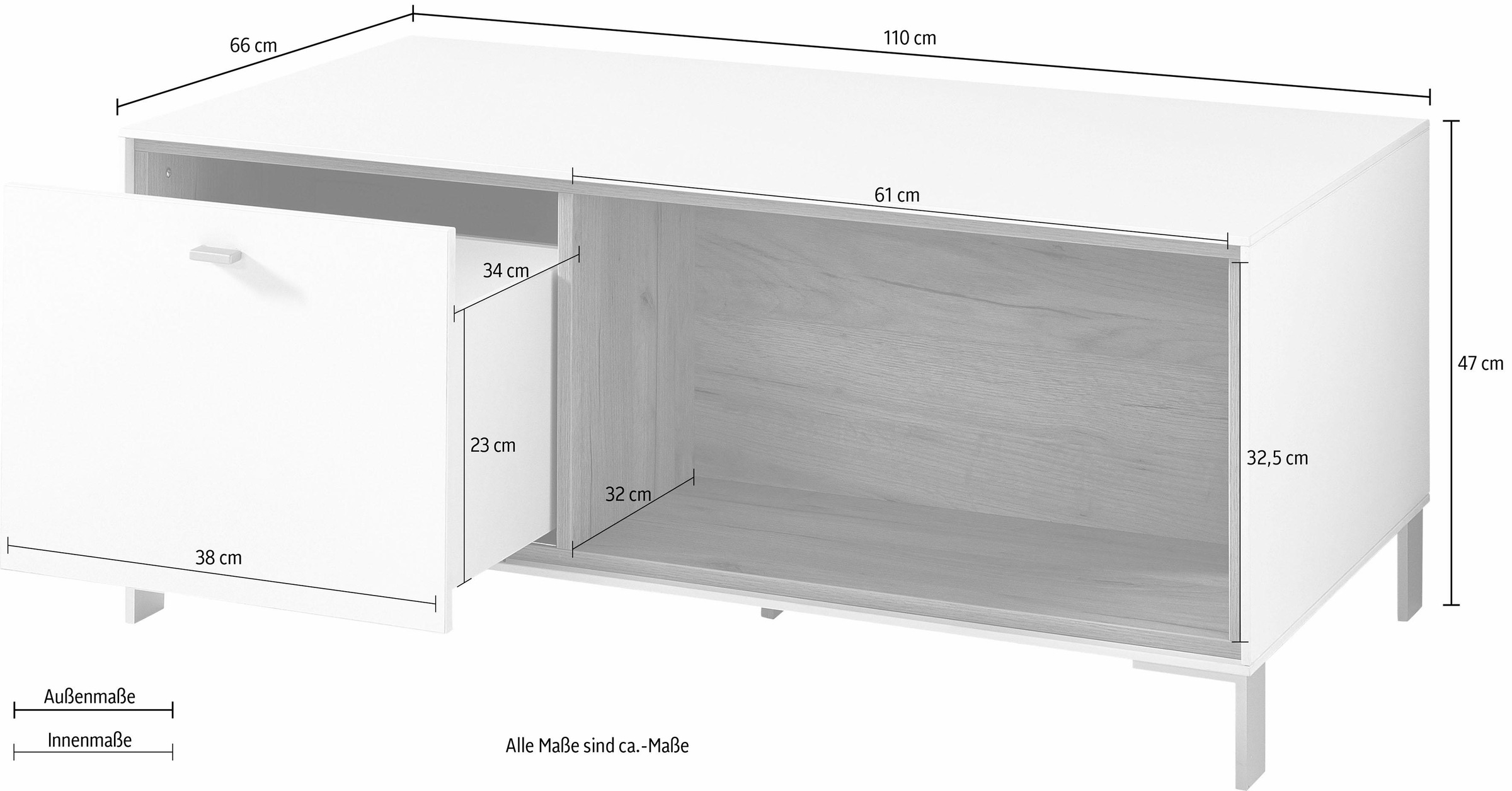 GERMANIA Couchtisch »DESIGN2« mit Funktion