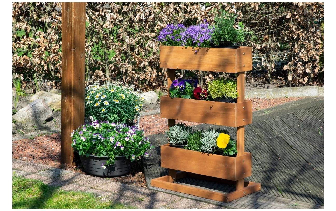 dobar Lit surélevé »mit 3 Pflanzkästen«