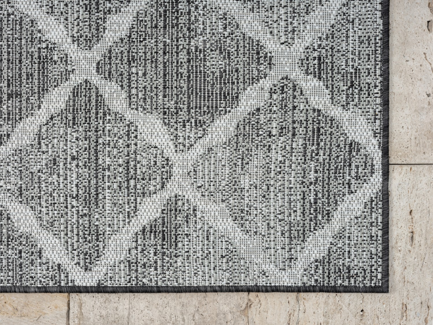 Myflair Möbel & Accessoires Teppich »Astral, LAGERRÄUMUNG!« rechteckig 6 mm Höhe modernes Rauten Design, Outdoor geeignet, Balkon, Terrasse