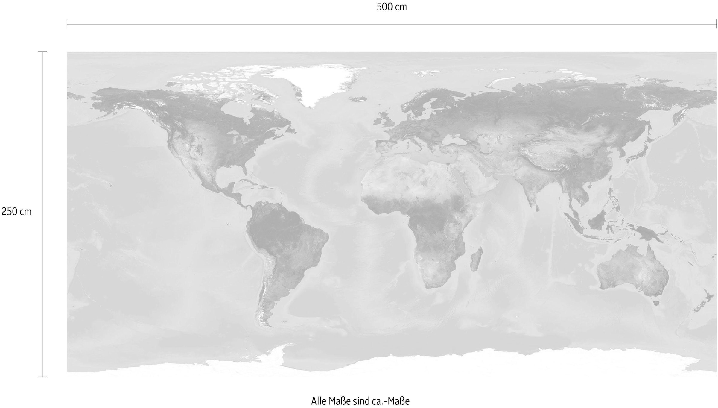 Komar Vliestapete »Digitaldruck Vlies -  World - Grösse 500 x 250 cm« bedruckt glatt Wohnzimmer, Schlafzimmer