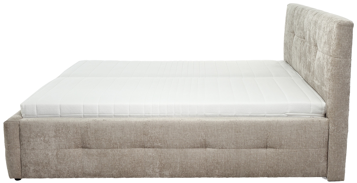 Jockenhöfer Gruppe Polsterbett »TIVOLI, optional mit Federholzleisten & Wendematratze H2/H3« 2 Einlegetiefen, Chenille-Bezug, Liegefläche 180 cm x 200 cm
