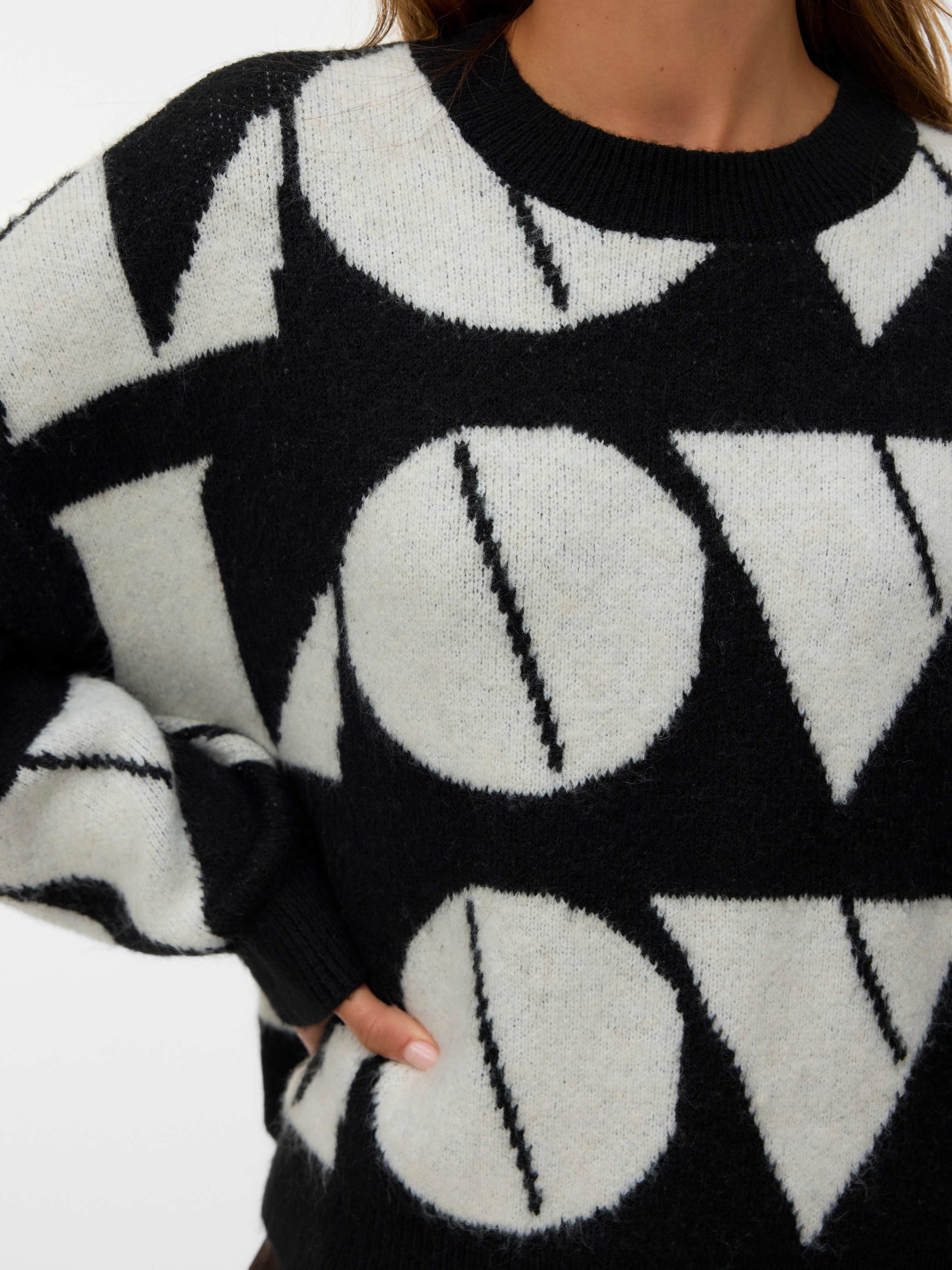 Vero Moda Pull en tricot »VMLOVE LS O-NECK PULLOVER BOO«