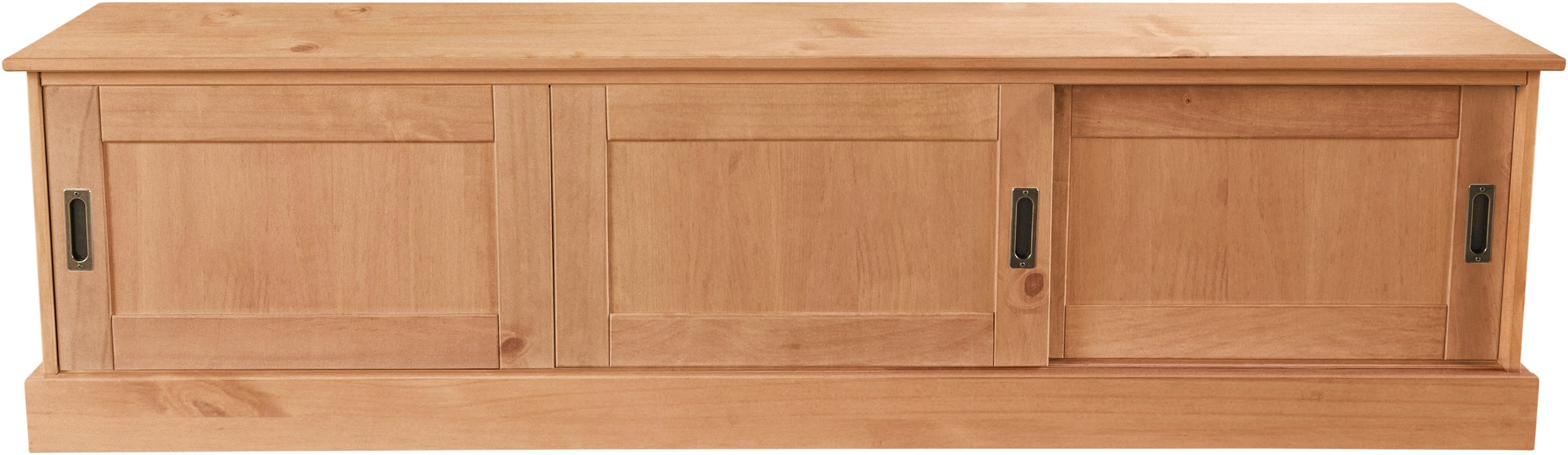 GOODproduct Table basse »Schröder« Kommode mit 3 Schiebetüren, aus massivem Kiefernholz