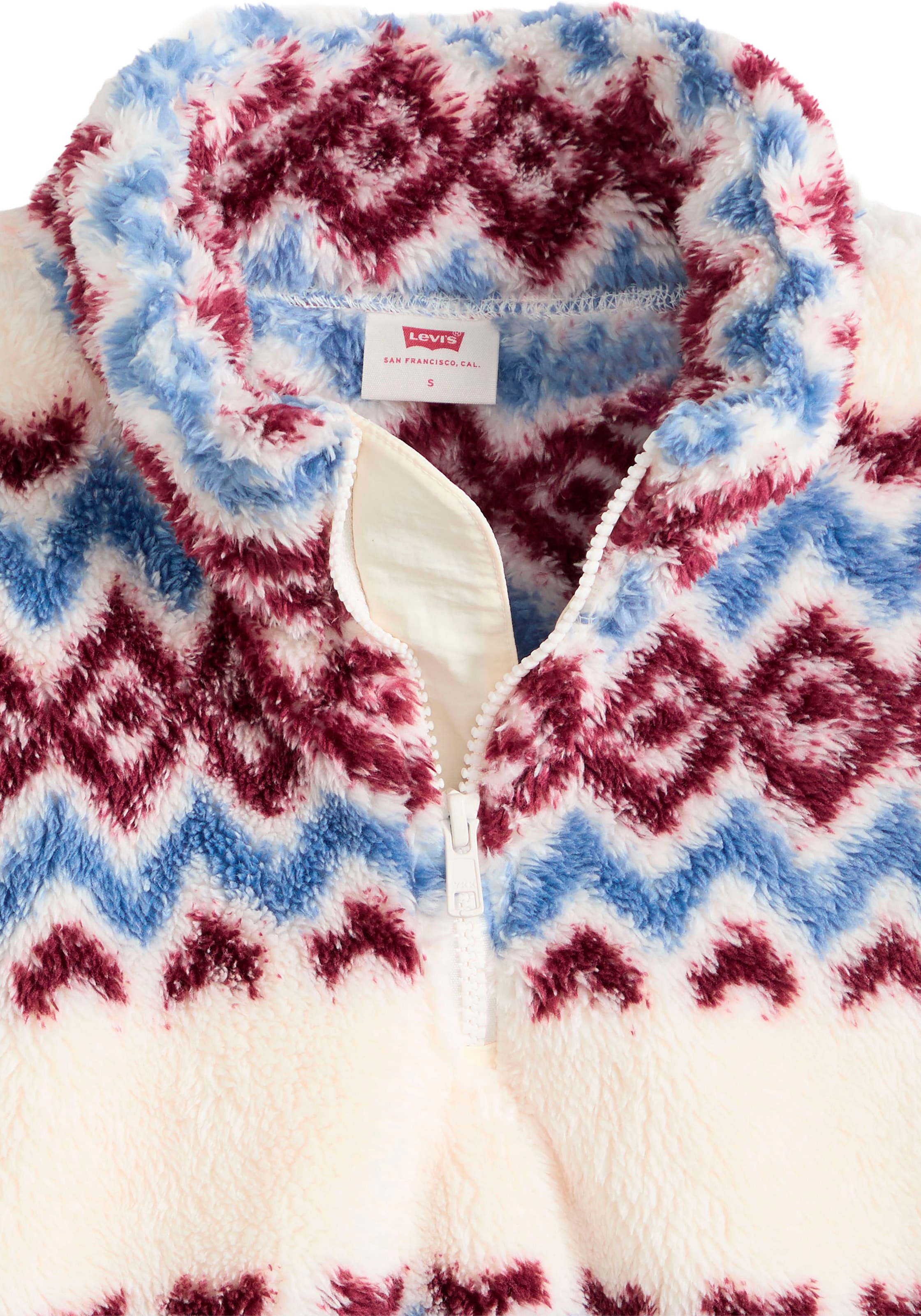 Levi's® Pull en polaire »GEMMA SHERPA 1/4 ZIP«, ourlet réglable en largeur
