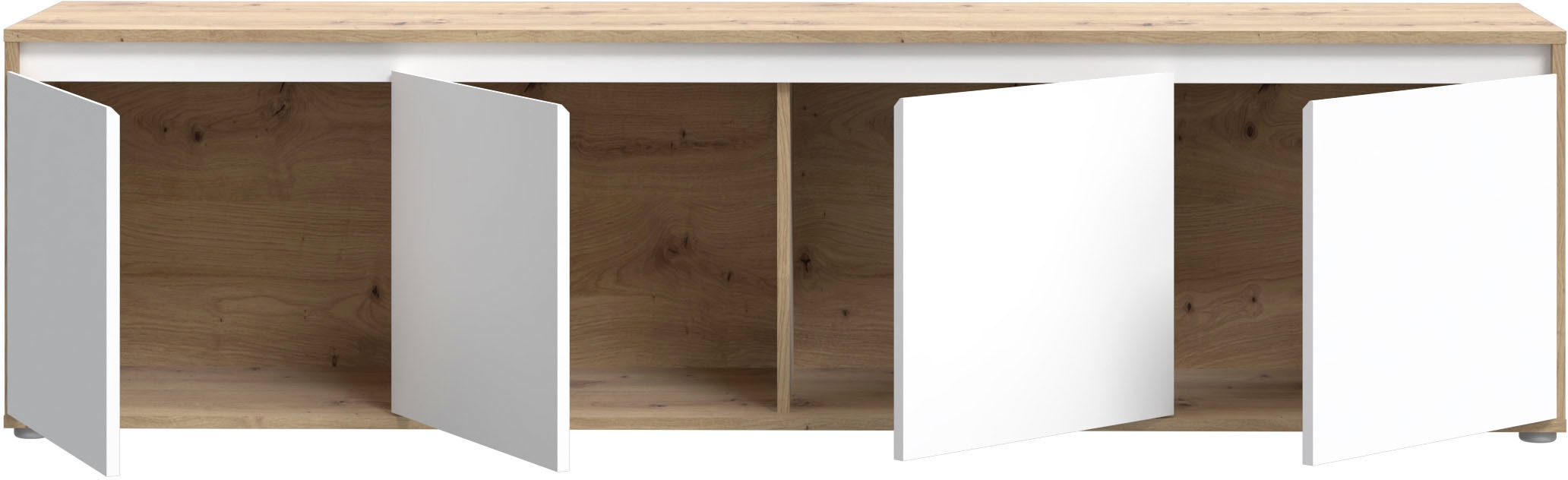 FORTE Table basse »TV-Board gross Breite ca 190 cm« L/H/P 188,3/49,7/42 cm,  façade sans poignée, beaucoup de rangement,