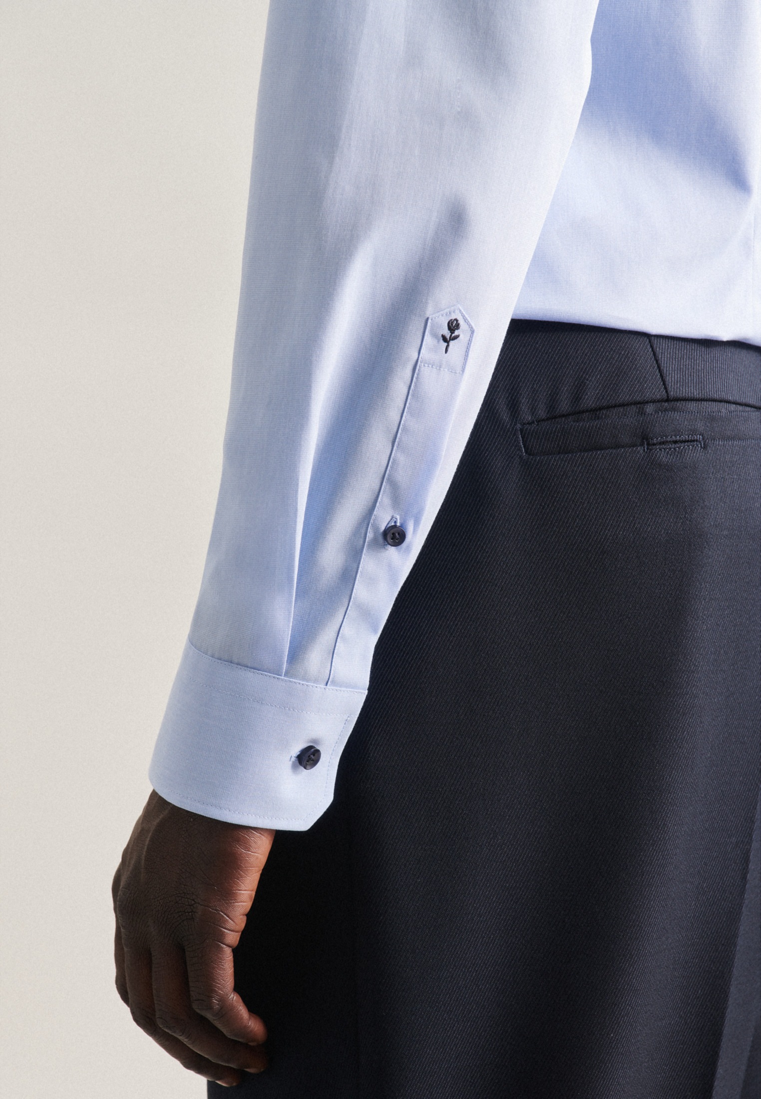 seidensticker Businesshemd »Schwarze Rose« Slim 1/1 Kentkragen