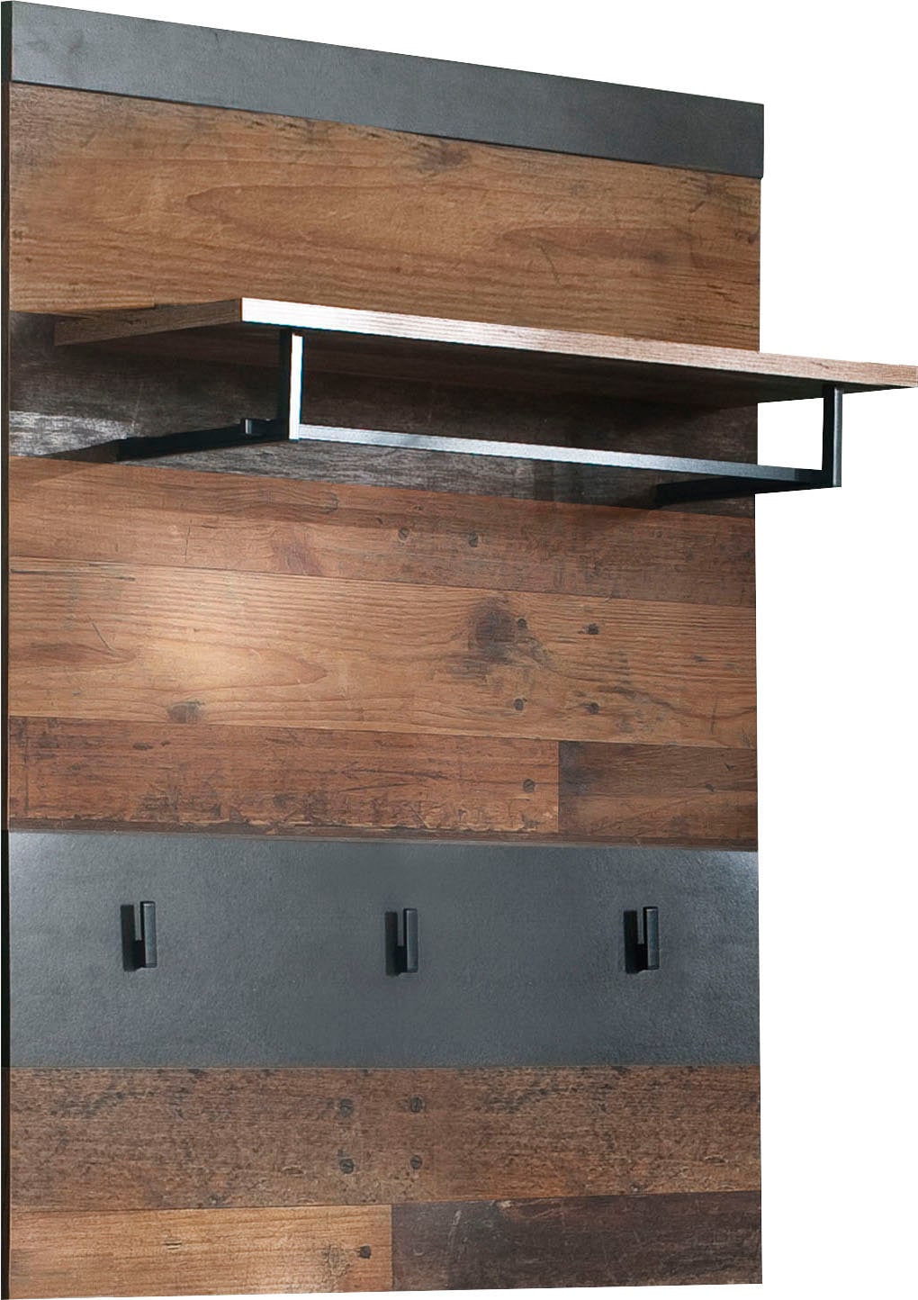 Home affaire Panneau de vestiaire »Ilana« Garderobenpaneel mit Ablage & Haken - (B/T/H) 80/29/106 cm